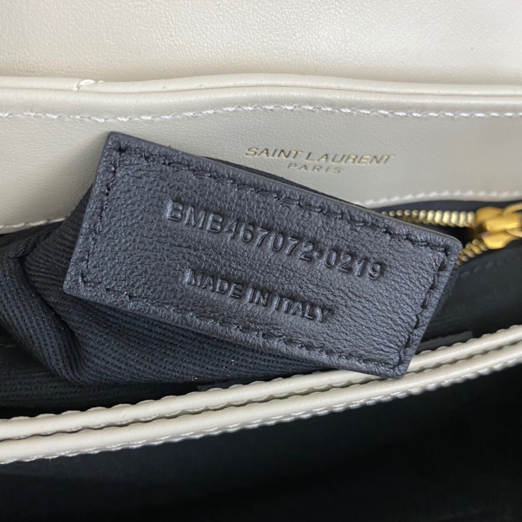 Lady Designer Loulou Toy quilted leather shoulder bag cream - Bag - Gorchic - $138.99