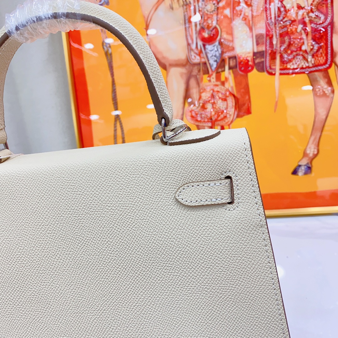 H-Inspired Kelly Haze White Silver Hardware - Bag - Gorchic - $156.99