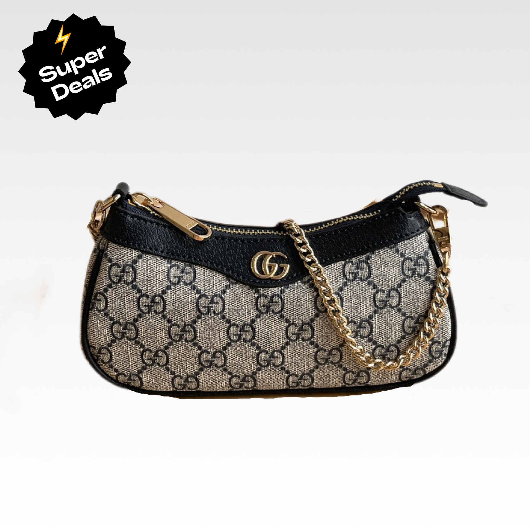 Double-G Ophidia Collection Mini Handbag - Beige And Black Bag - Gorchic - $108.99