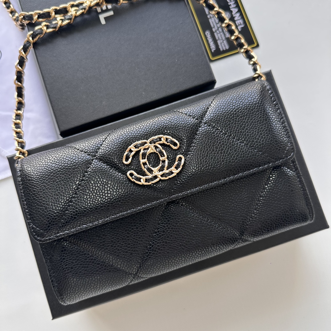 CC Inspired Chain Shoulder Crossbody Small Bag - Black Fish Seed Print Bag - Gorchic - $109.99