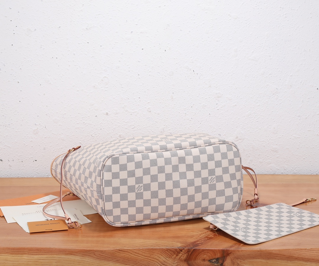 Designer Monogram Damier Azur Neo Neverfull MM - Bag - Gorchic - $110.99