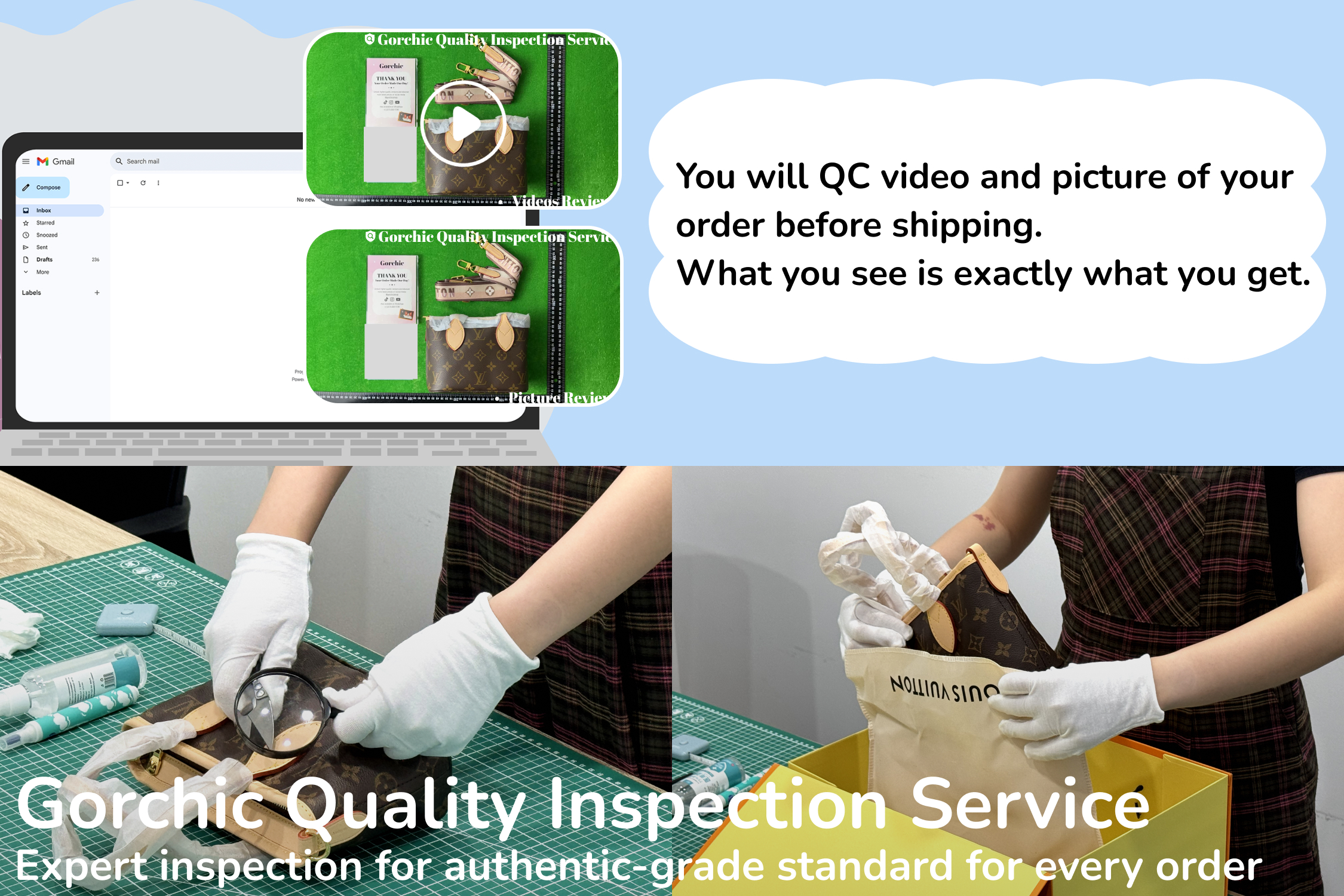 Quality checks before shipping