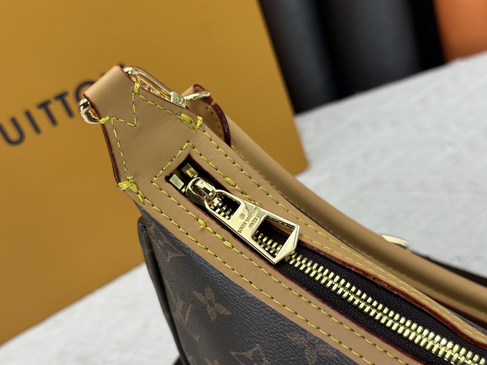 Designer Looping Monogram coated canvas - Brown - Gorchic - $120.99