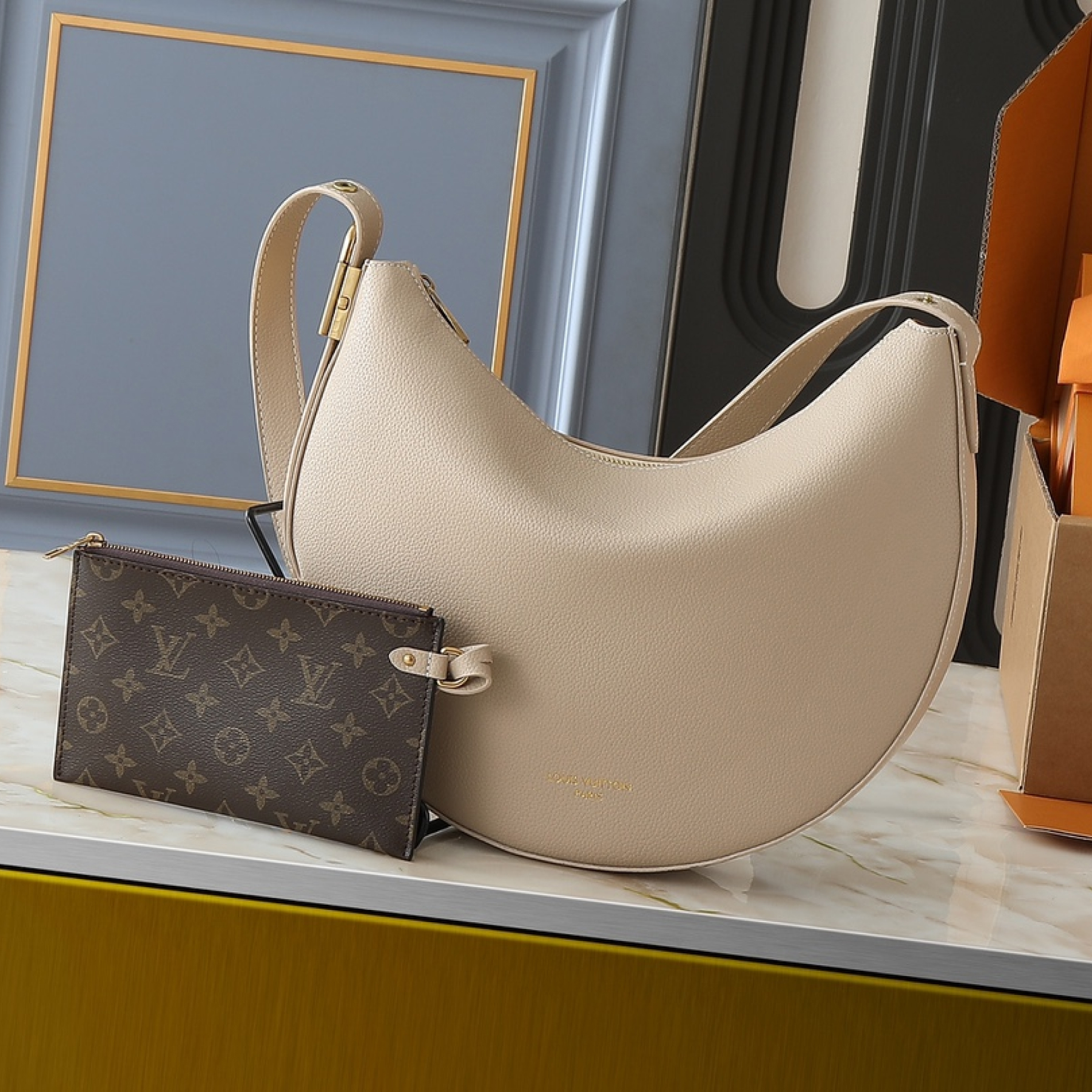 Designer Low Key Cookie MM Calfskin - Elephant Grey - Gorchic - $126.99