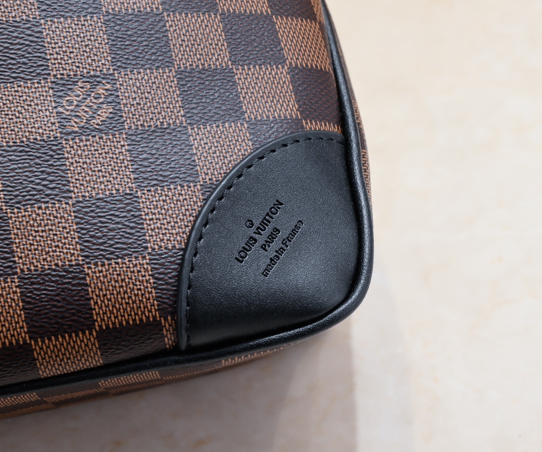 Designer Damier Ebene Odeon Bag - Black - Gorchic - $134.99