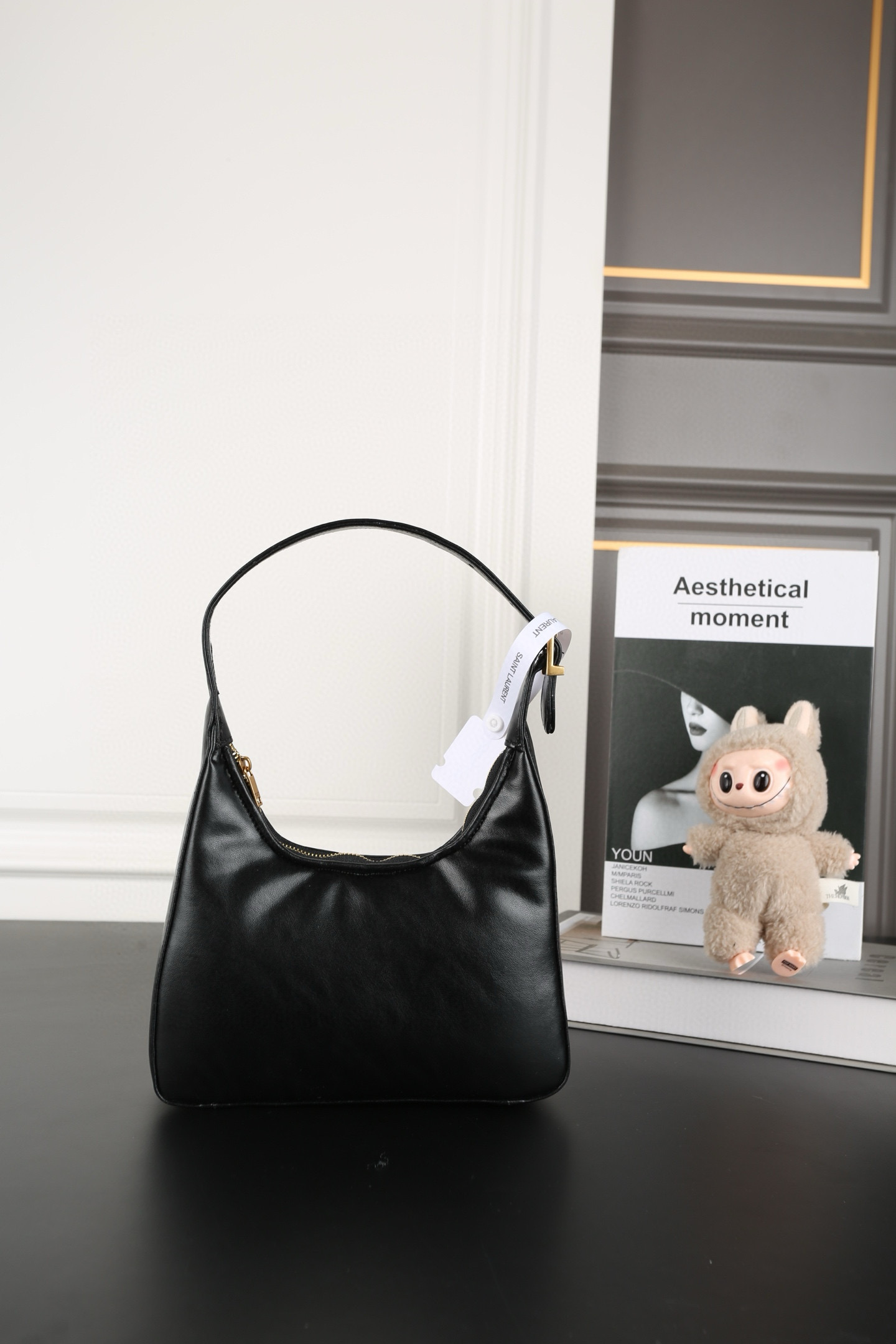 Lady Designer Calypso Mini Hobo Lambskin Bag - Black - Gorchic - $116.99