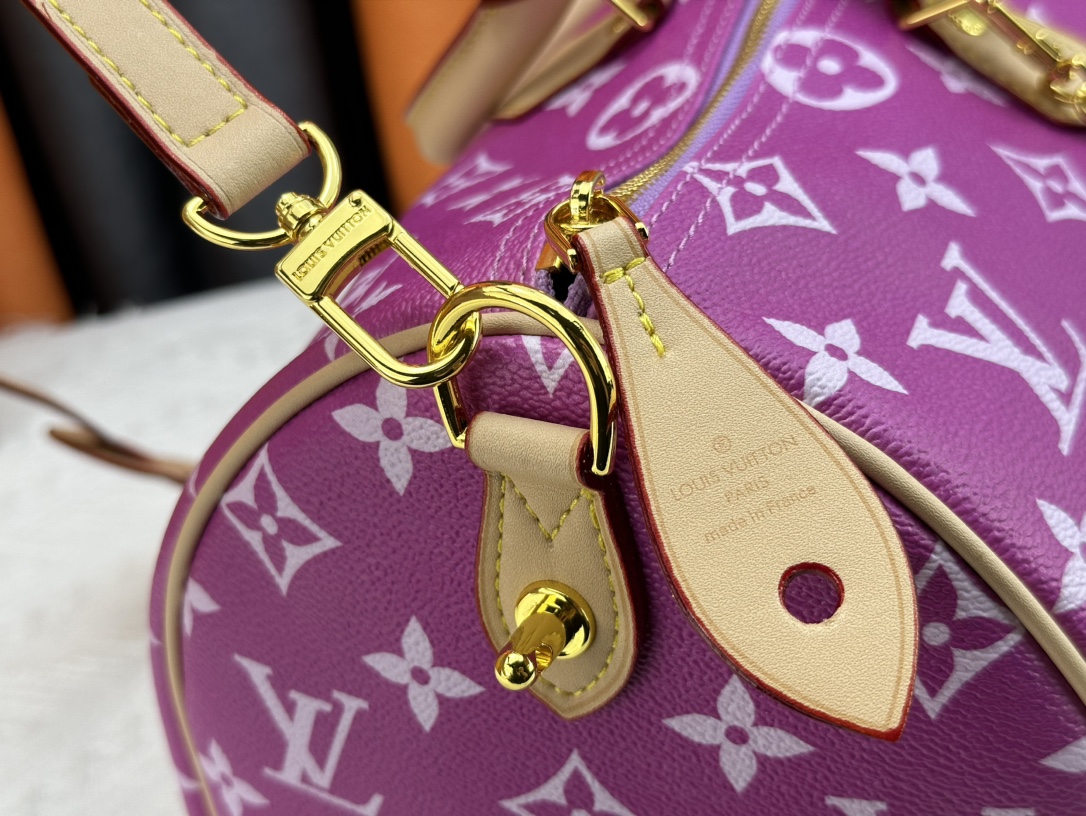 Designer SPEEDY P9 HANDBAG - Pink/Purple - Gorchic - $132.99