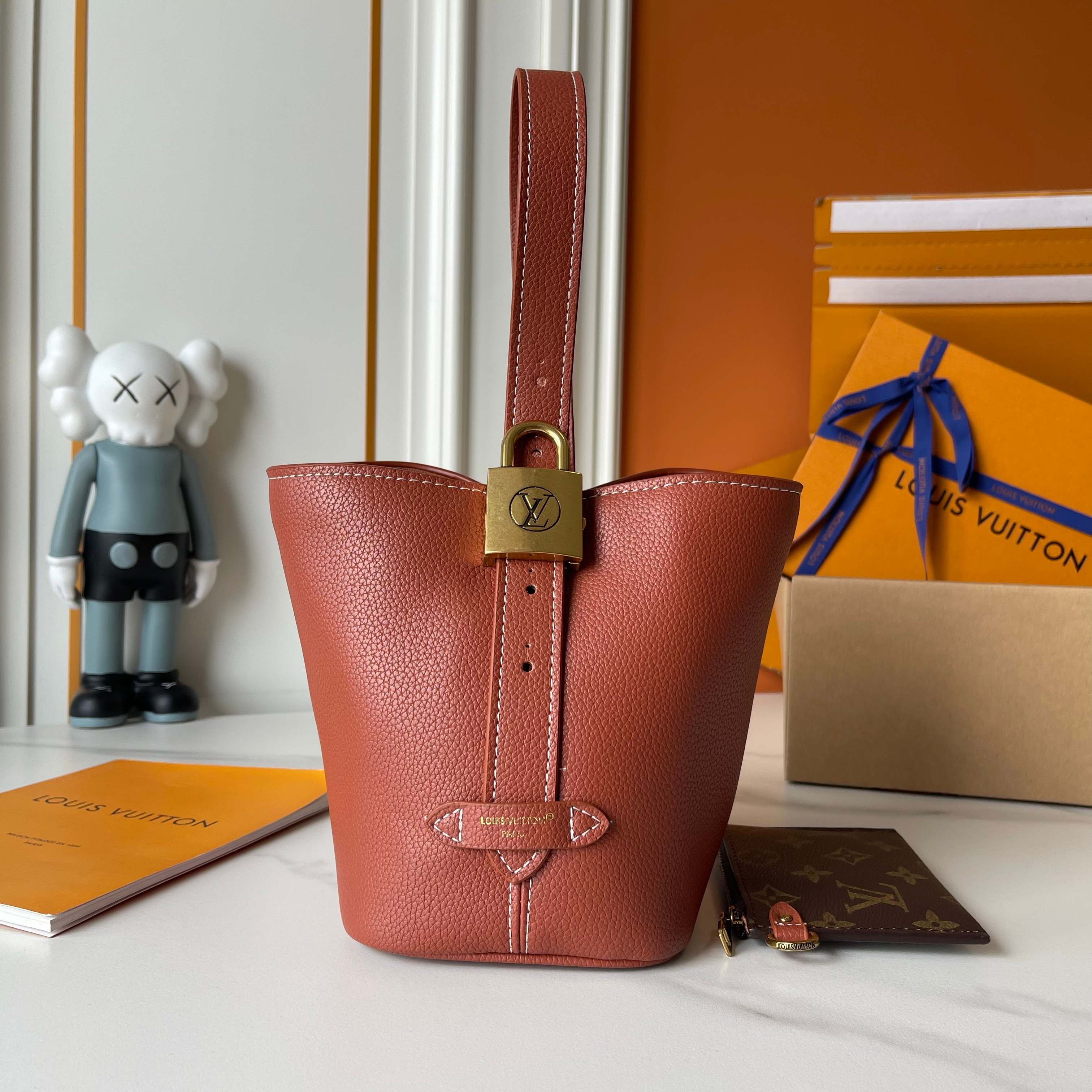 Designer Low Key All In BB Calf leather - Cognac Brown - Gorchic - $120.99