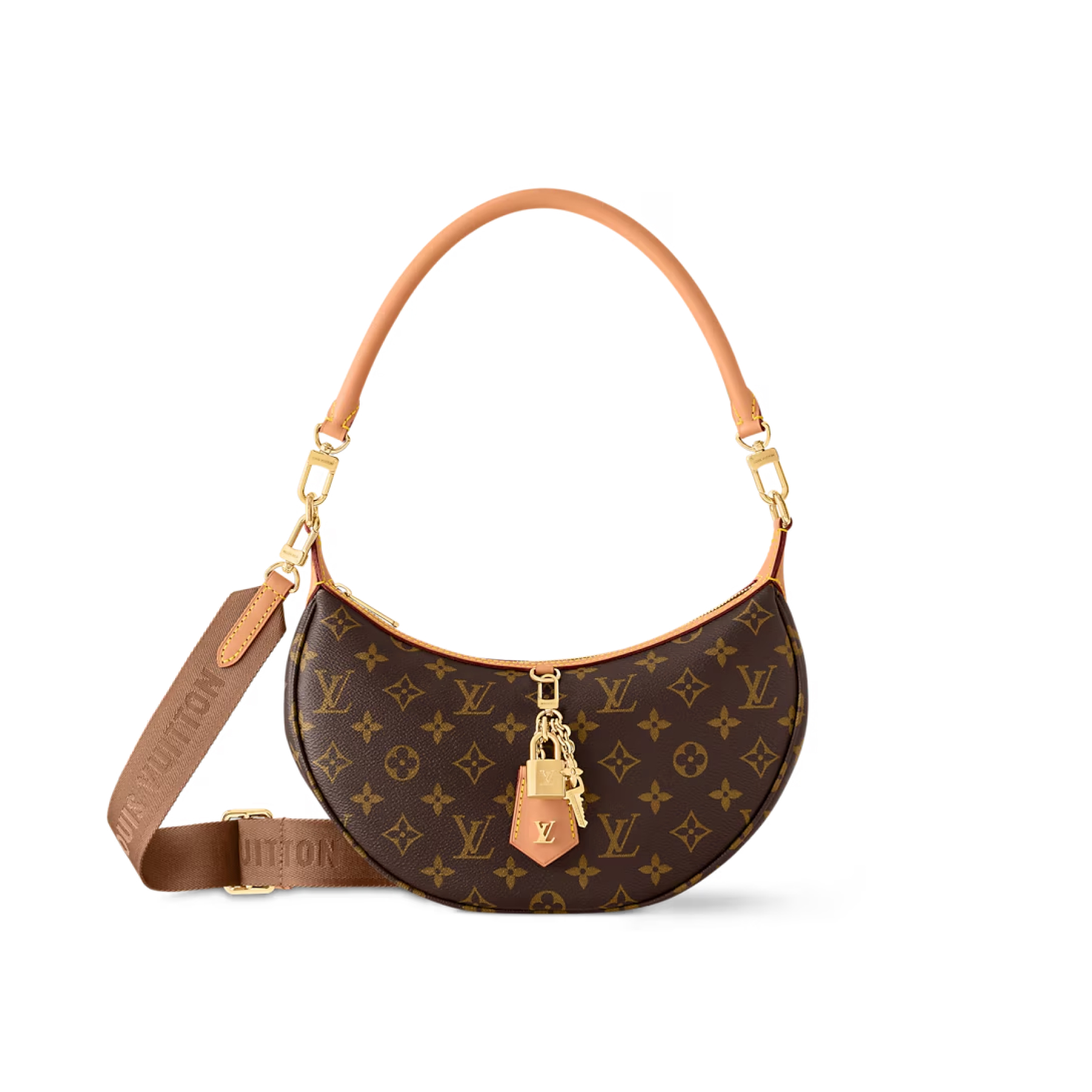 Designer Looping Monogram coated canvas - Brown - Gorchic - $120.99
