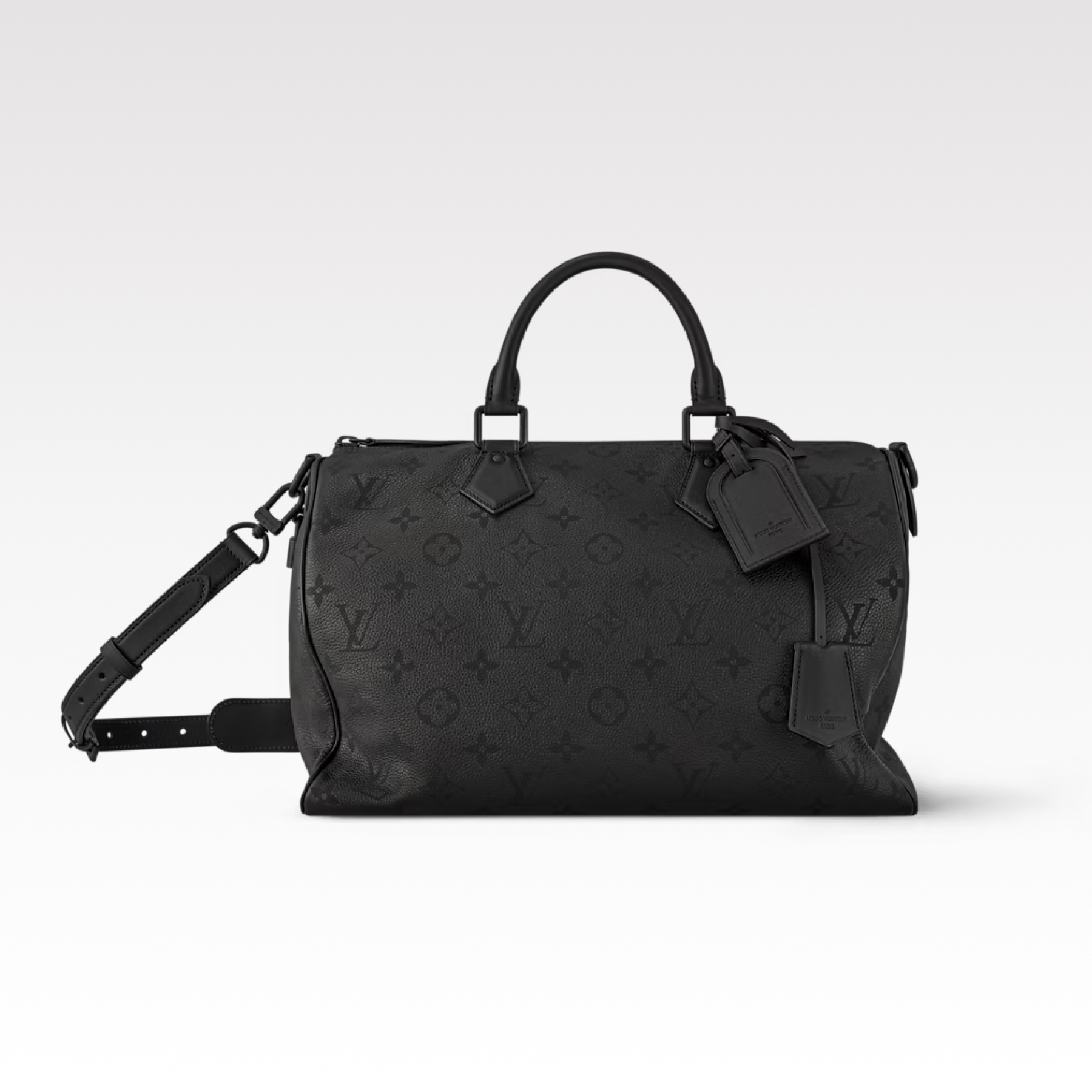 [TOP]Designer Speedy P9 Bandoulière 40  Ultra Black - Bag - Gorchic - $713.99