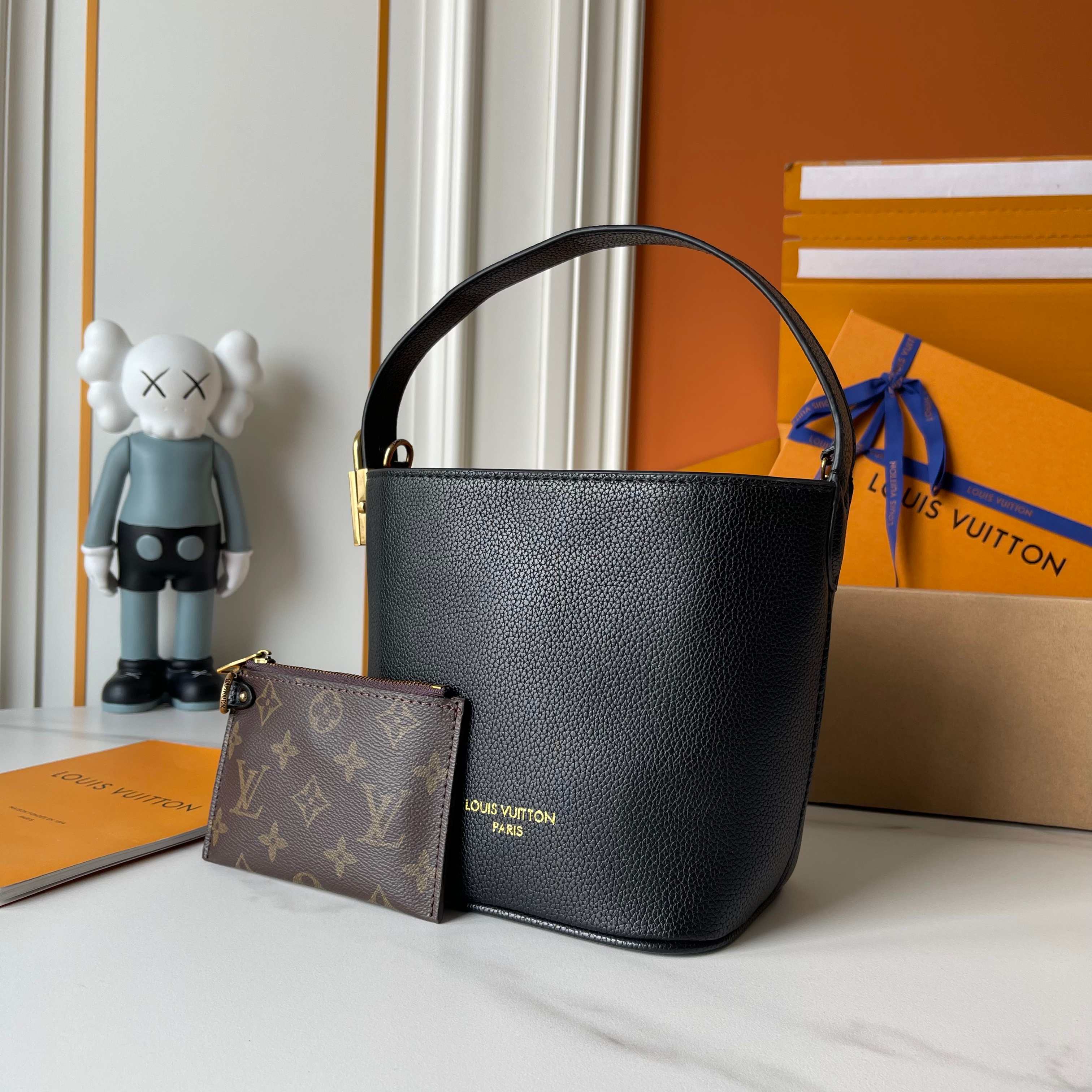 Designer Low Key All In BB Calf leather - Black - Gorchic - $120.99