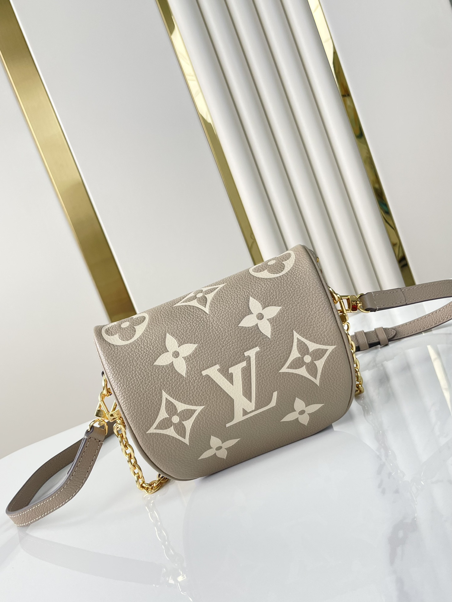 Designer Bicolor Monogram Empreinte Leather Mini Bumbag - Bag - Gorchic - $107.99