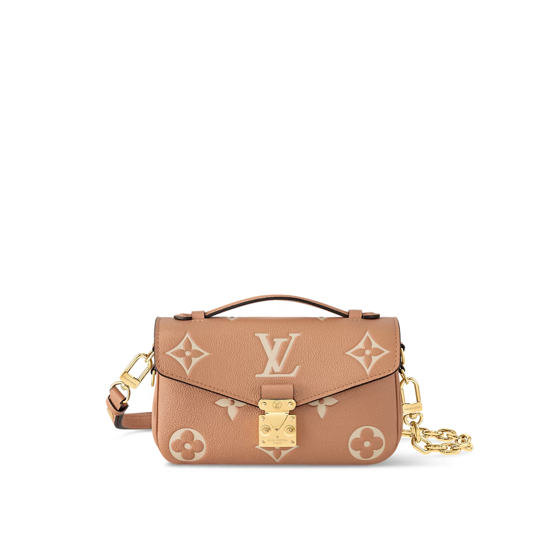 Designer Pochette Métis East West Embossed grain cowhide - Arizona/Cream - Gorchic - $116.99