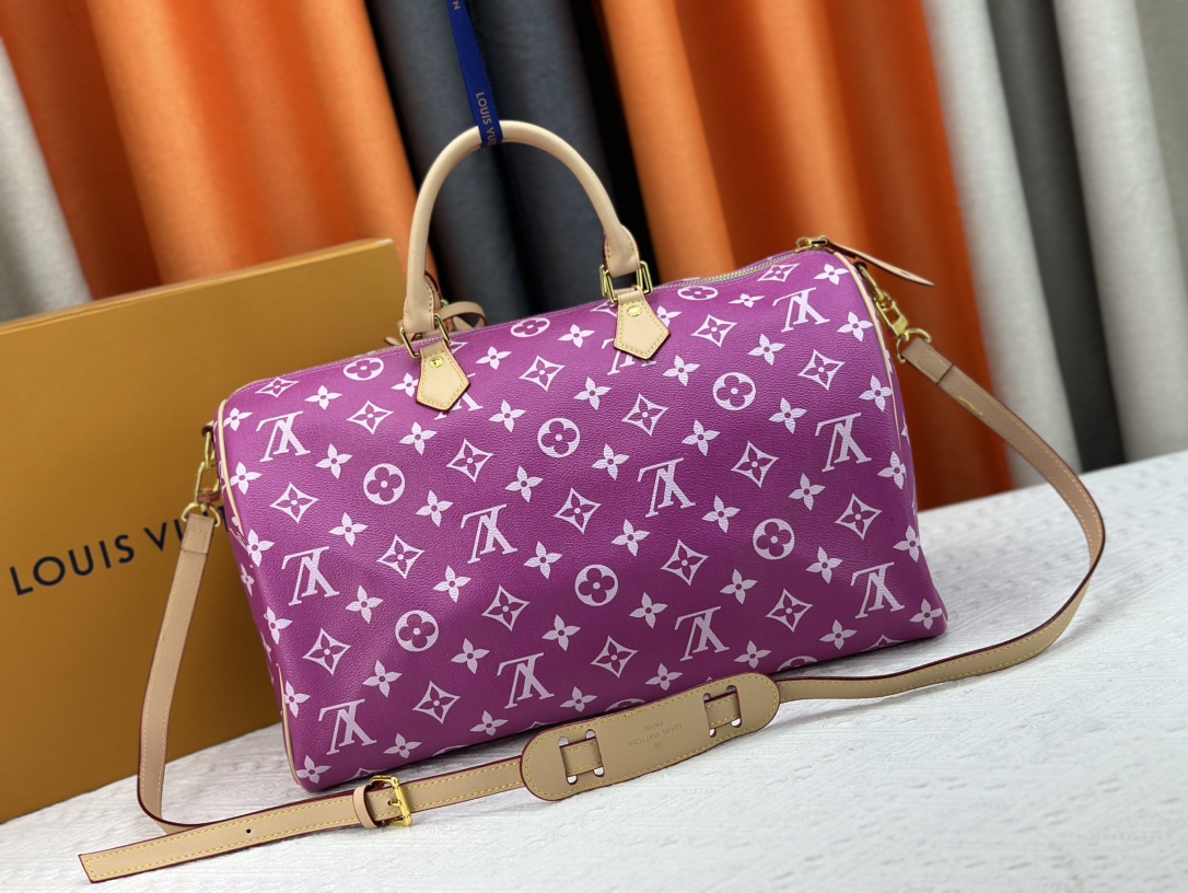 Designer SPEEDY P9 HANDBAG - Pink/Purple - Gorchic - $132.99