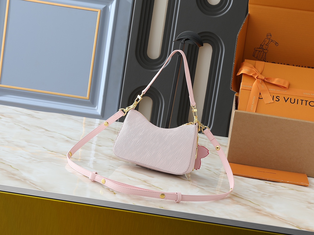 Designer LV x TM Marellini Epi grained cowhide leather - Cheeky Pink - Gorchic - $128.99