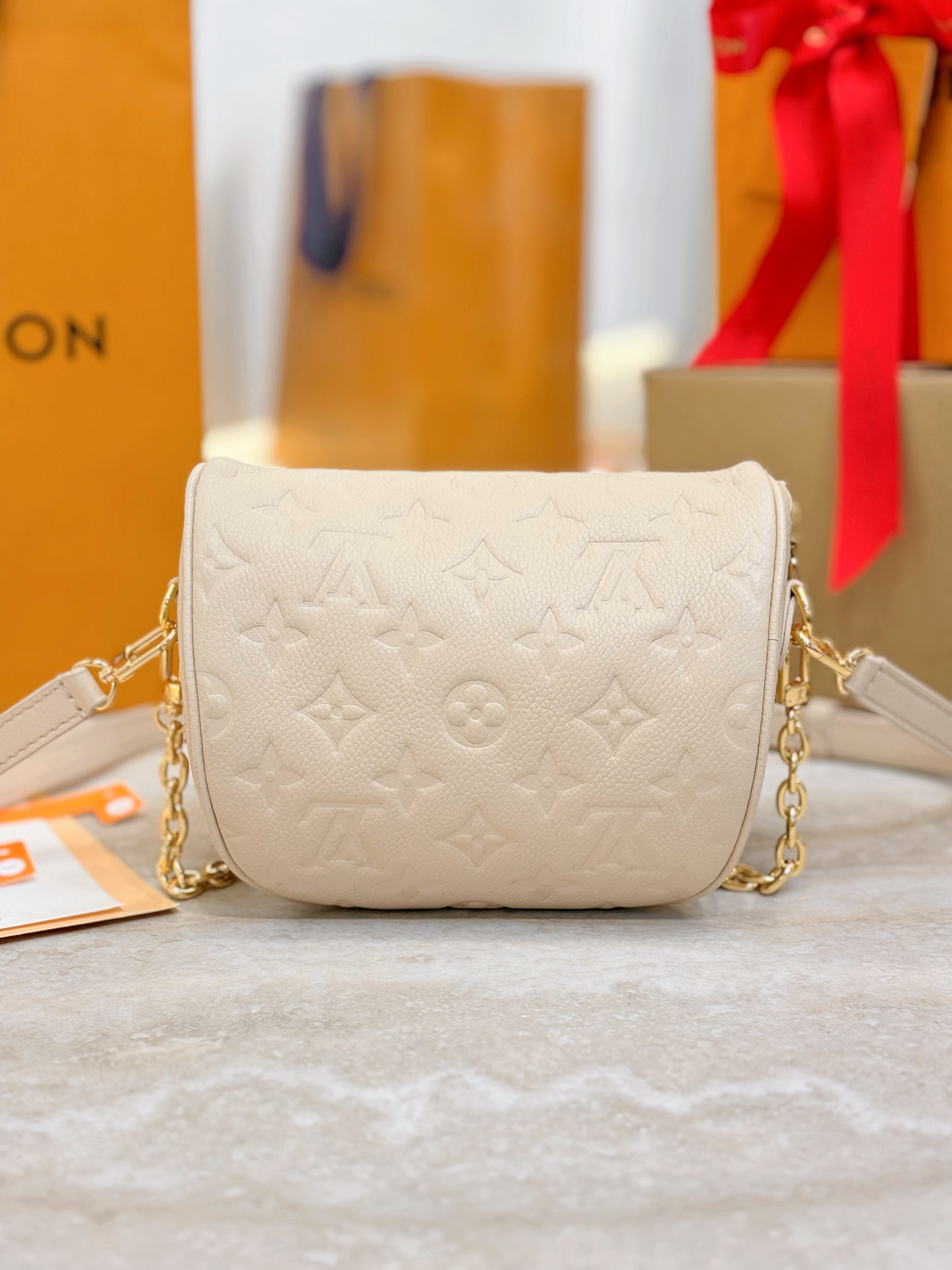 Designer Empreinte Monogram Leather Cream Mini Bumbag - Bag - Gorchic - $107.99