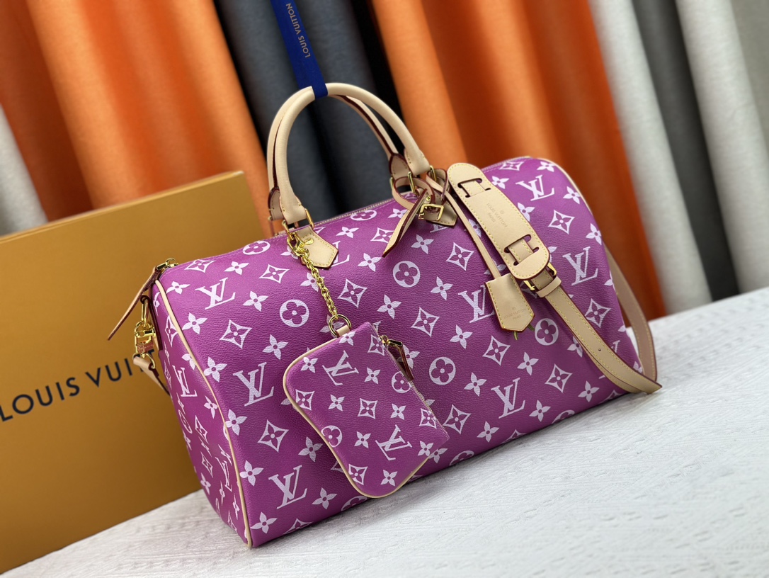 Designer SPEEDY P9 HANDBAG - Pink/Purple - Gorchic - $132.99