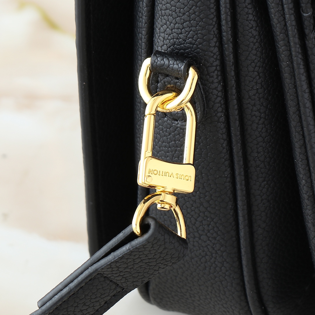 Designer LV x TM Embossed Flower Handbag - Black - Gorchic - $124.99