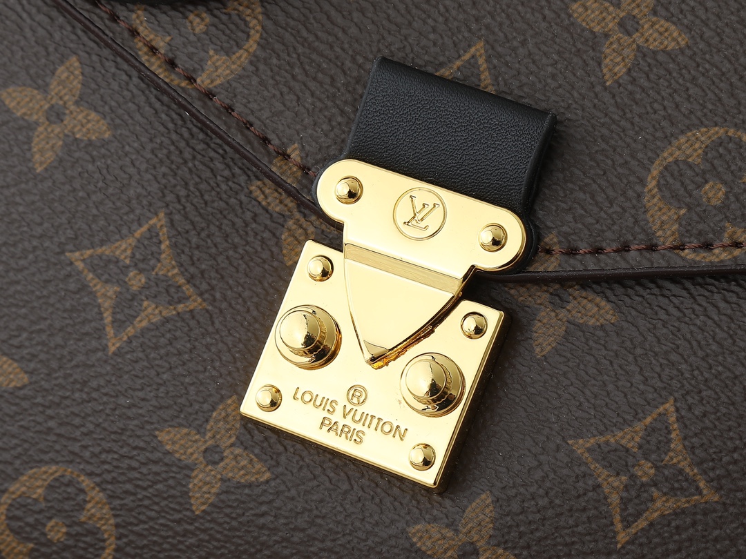 Designer Braided Pochette Metis Safran Bag - Black - Gorchic - $132.99