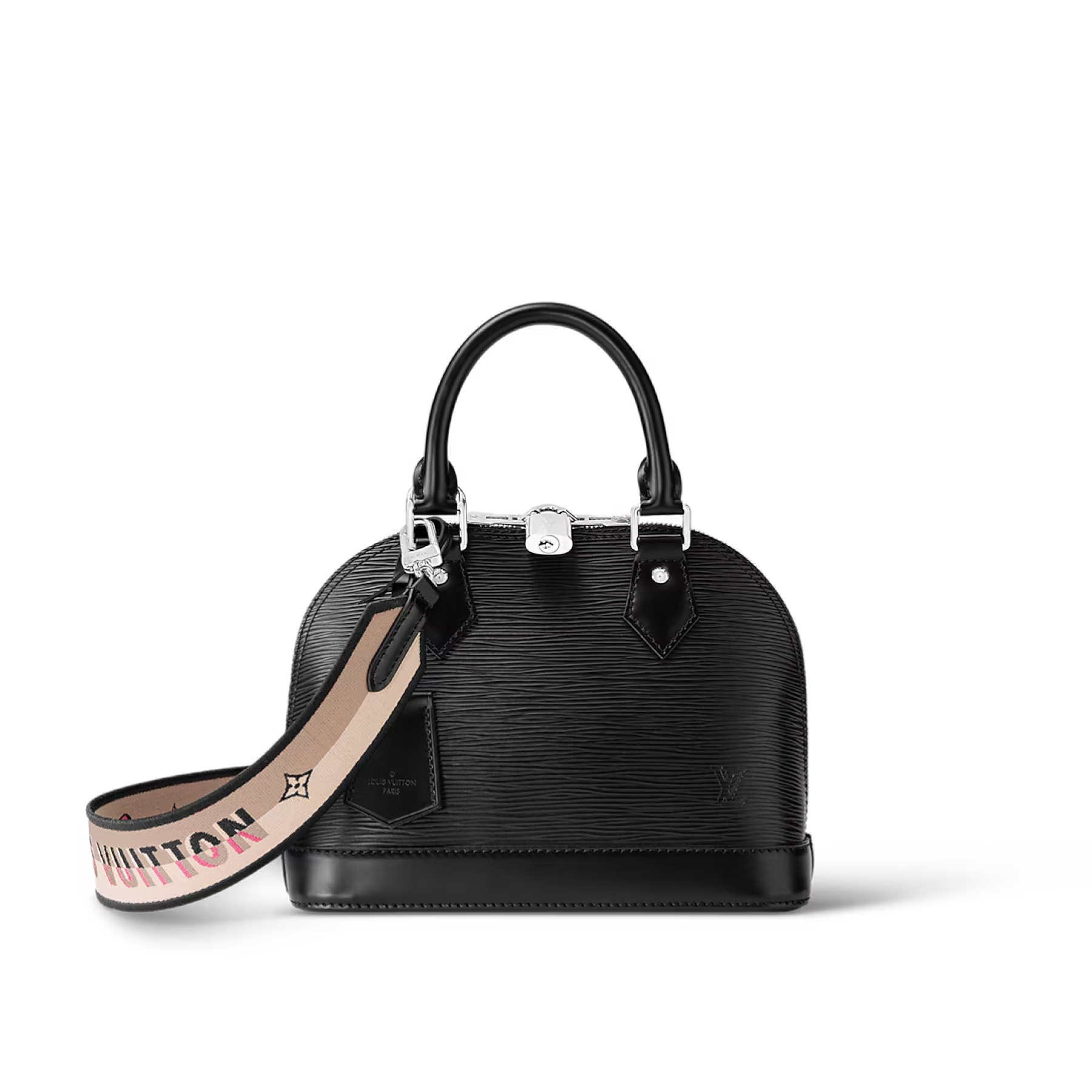 Designer Alma BB Epi grained cowhide leather - Black - Gorchic - $130.99