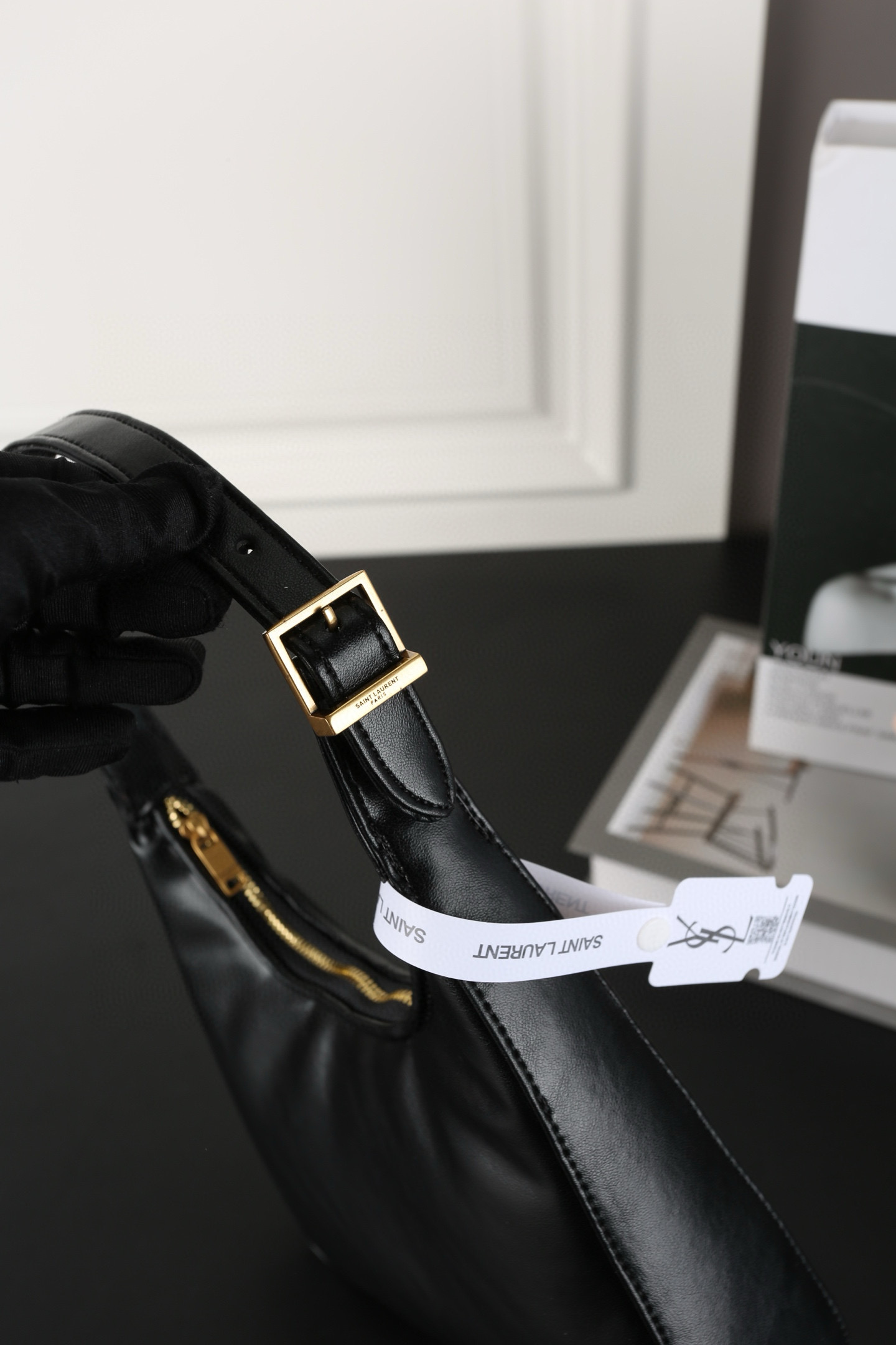 Lady Designer Calypso Mini Hobo Lambskin Bag - Black - Gorchic - $116.99