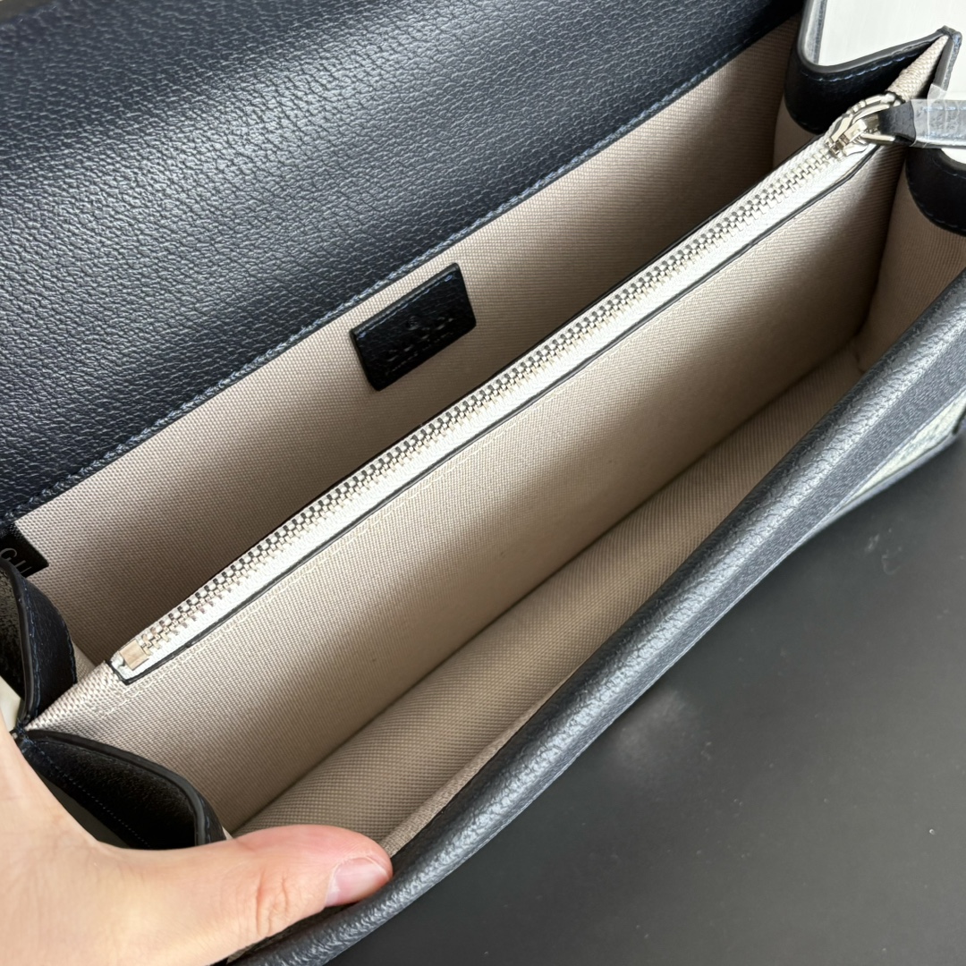 Double-G Dionysus bag GG Supreme - blue and beige - Gorchic - $124.99