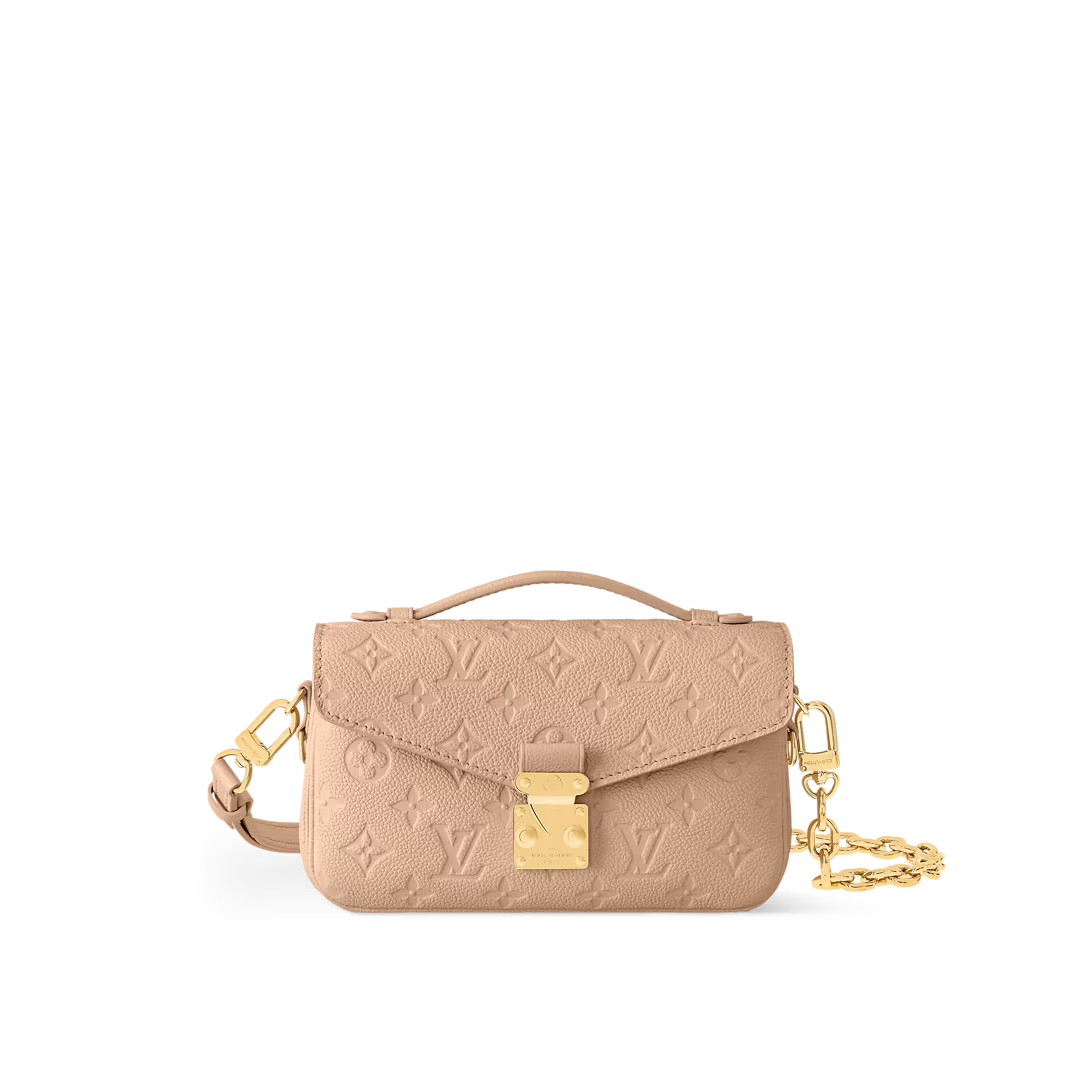 Designer Pochette Métis East West Grained Cowhide Leather - Sand - Gorchic - $116.99