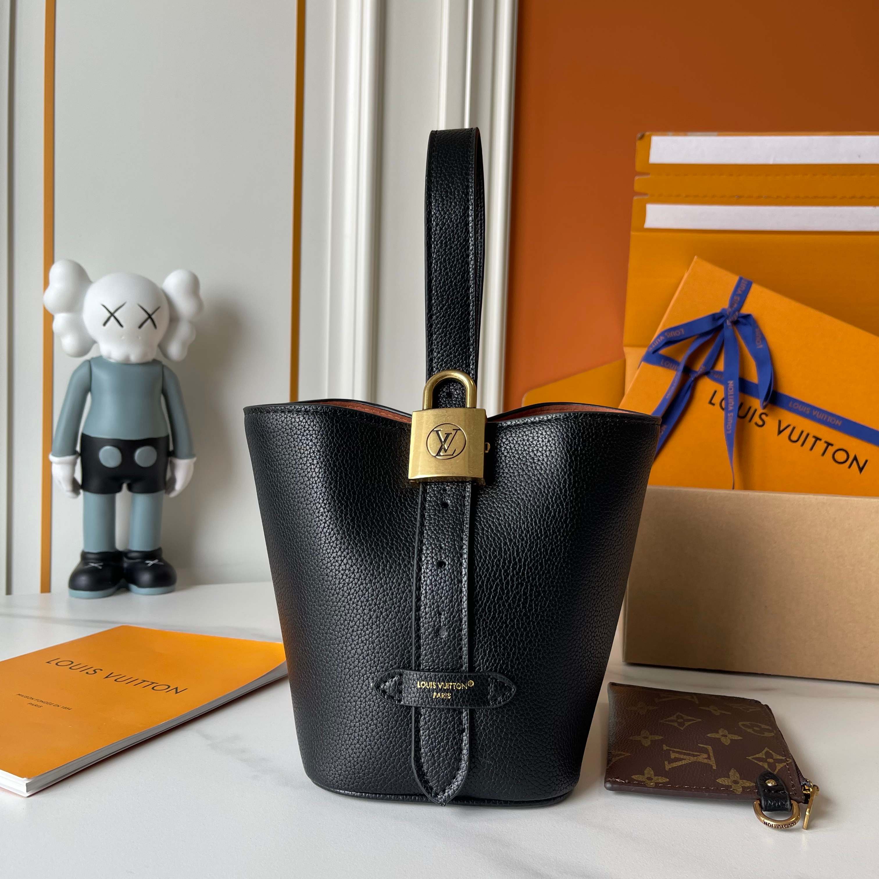 Designer Low Key All In BB Calf leather - Black - Gorchic - $120.99