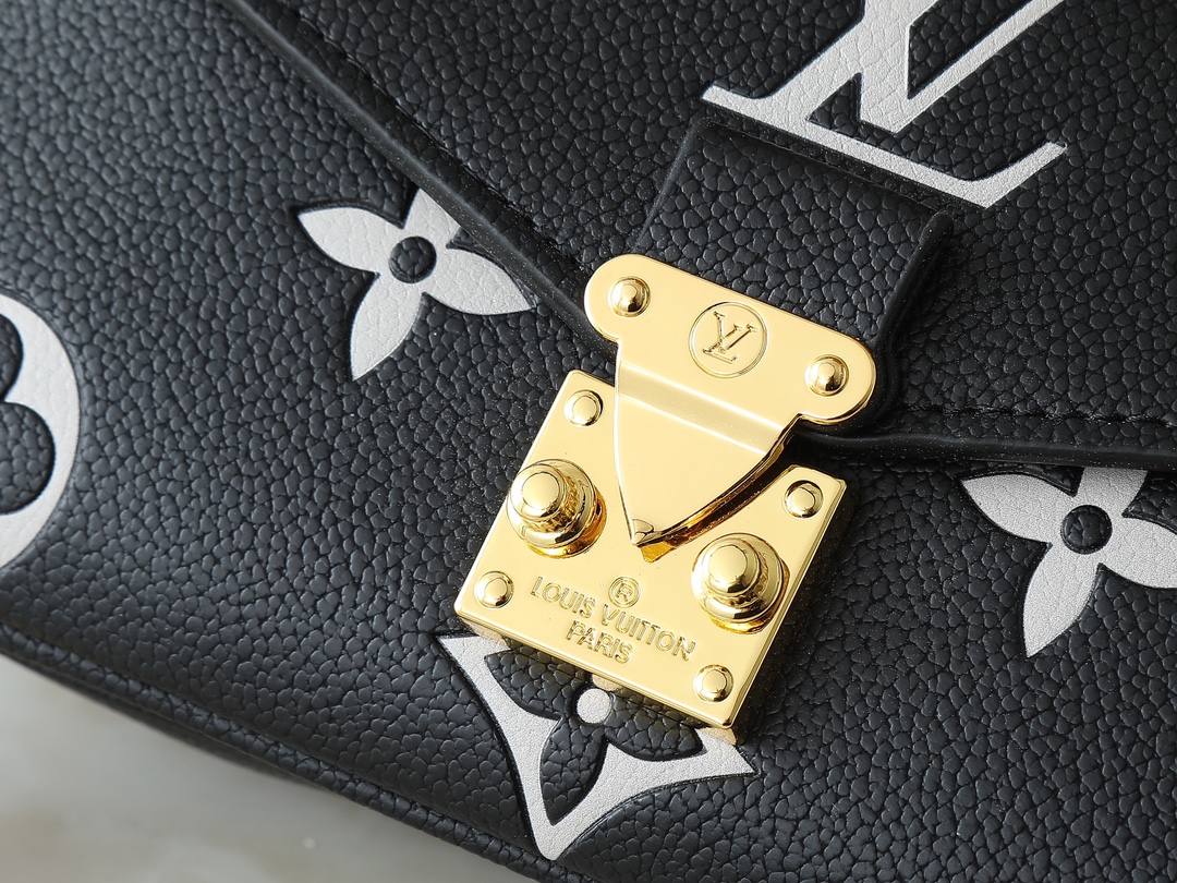 Designer Pochette Métis East West Bag - Embossed soft grained cowhide, Black - Gorchic - $125.99