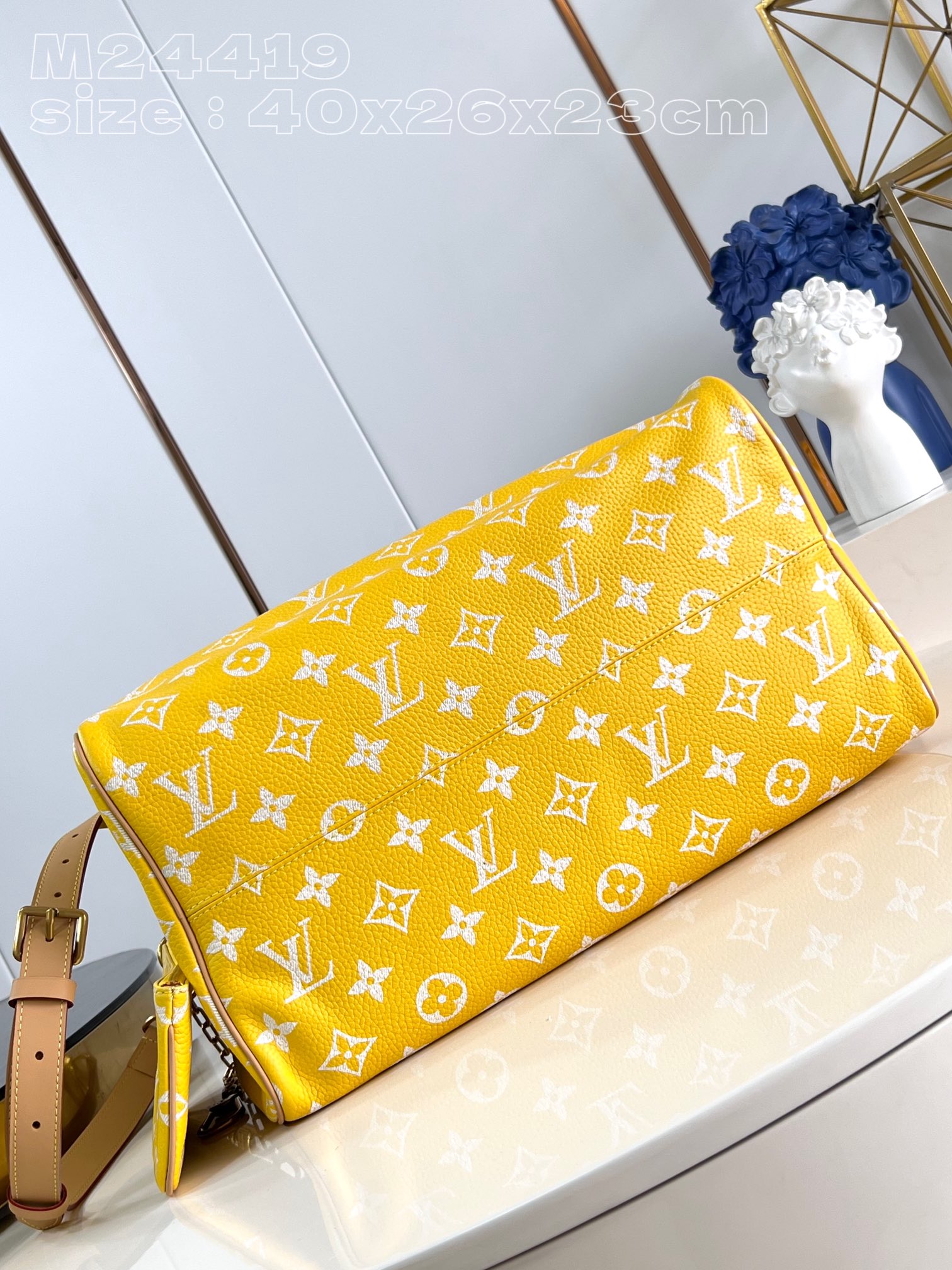 Designer Speedy P9 Bandoulière 40  Jaune Mat - Bag - Gorchic - $141.99