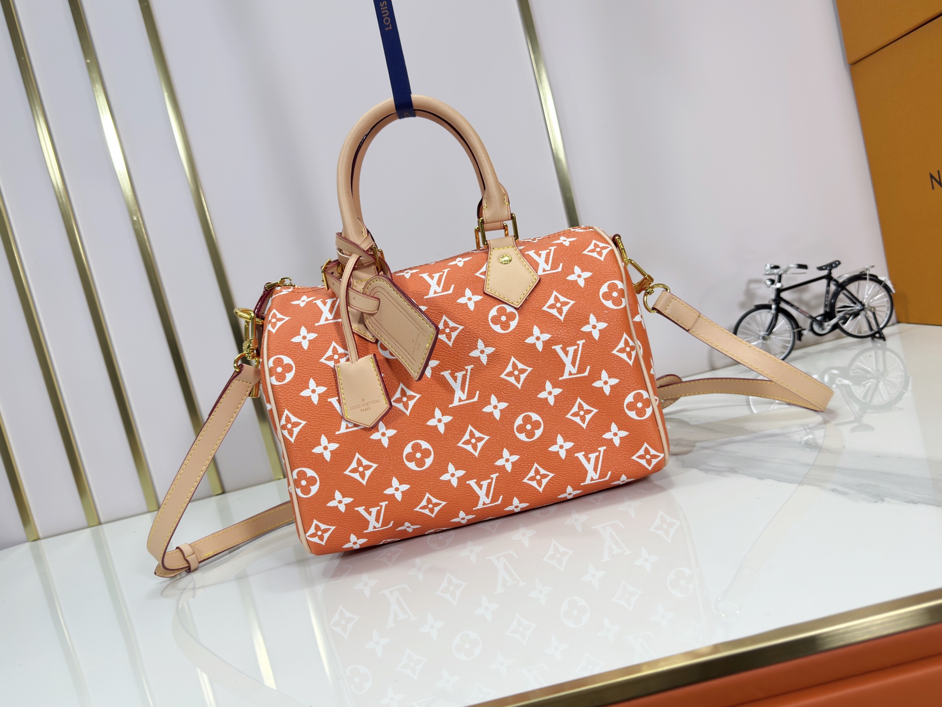 Designer Speedy P9 Bandoulière 40  Summer Peach - Bag - Gorchic - $141.99