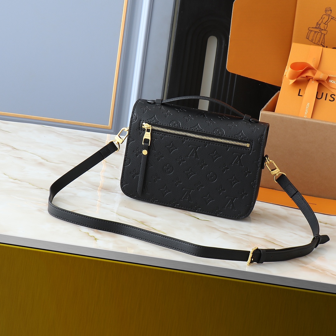 Designer LV x TM Embossed Flower Handbag - Black - Gorchic - $124.99