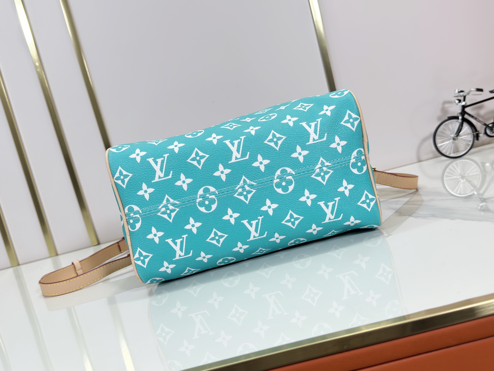 Designer Speedy P9 Bandoulière 50  Turquoise - Bag - Gorchic - $161.99