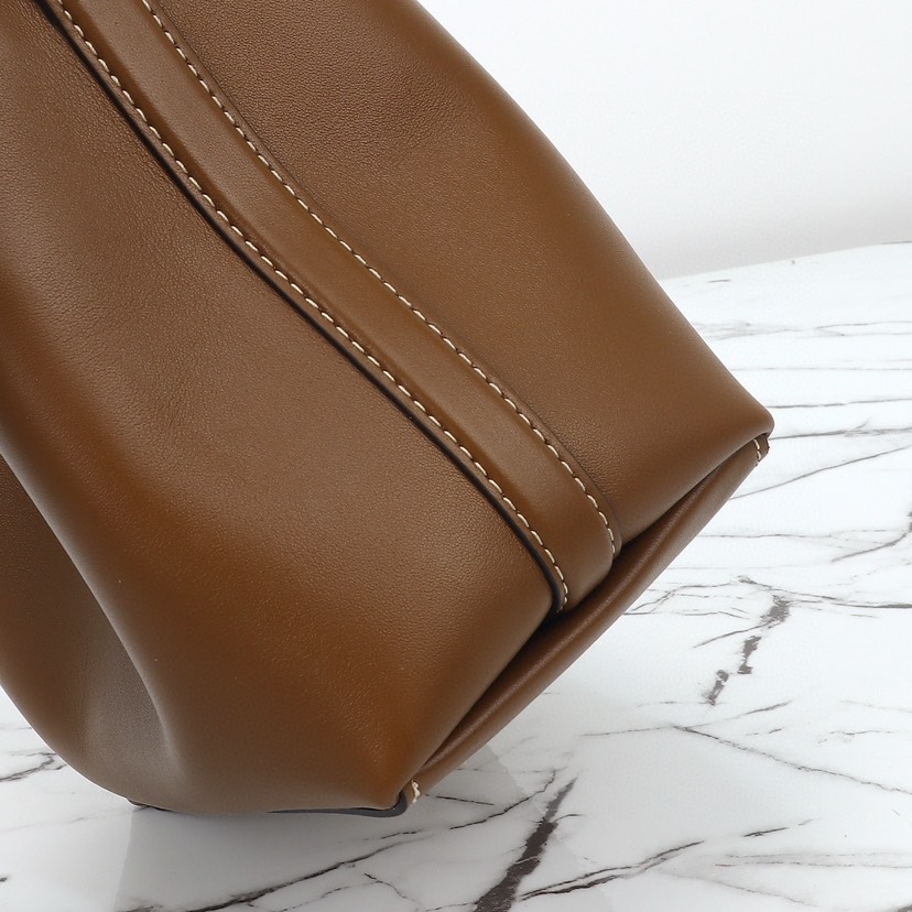 Double-G GG Emblem Mini Bucket Bag - Brown - Gorchic - $124.99