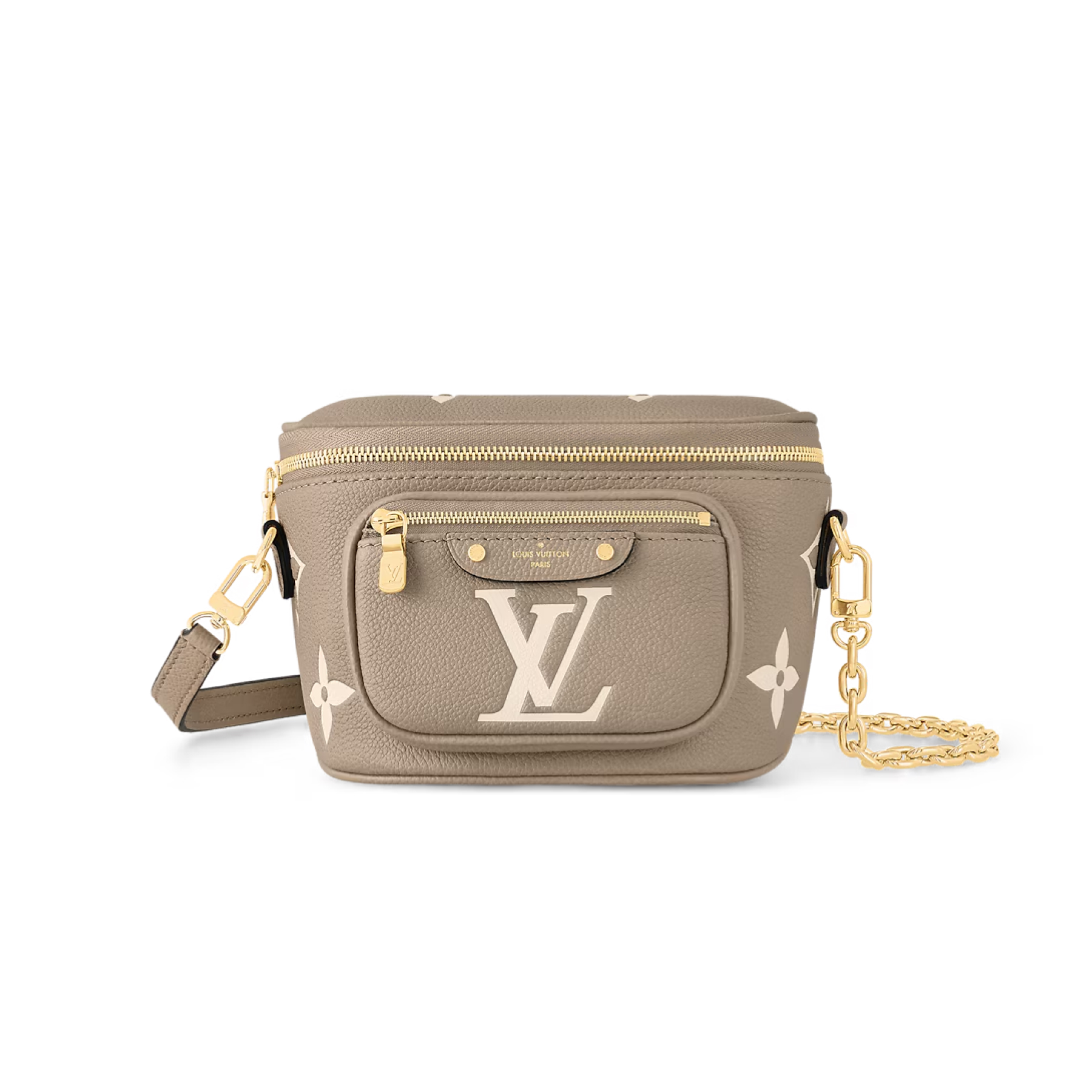 Designer Bicolor Monogram Empreinte Leather Mini Bumbag - Bag - Gorchic - $107.99