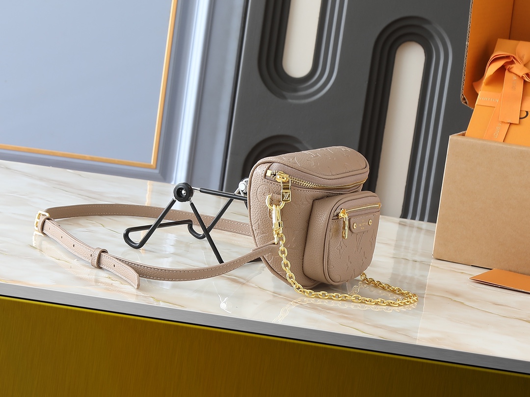 Designer Empreinte Monogram Leather Sand Mini Bumbag - Bag - Gorchic - $107.99