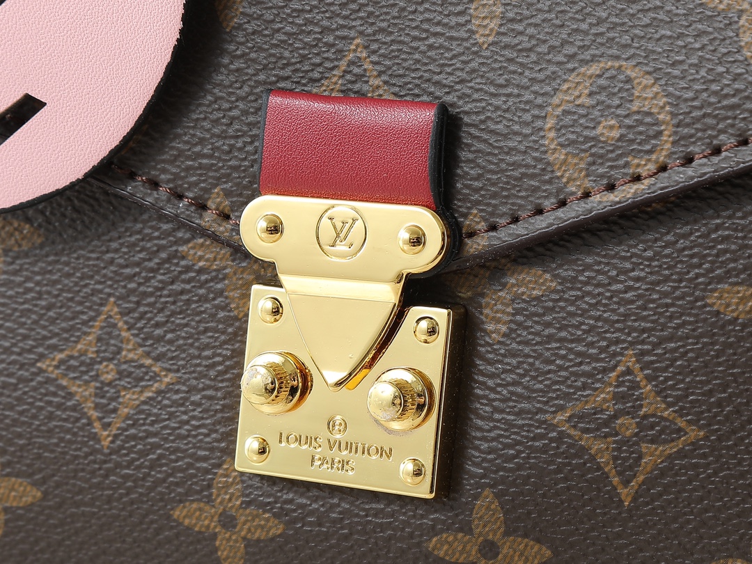 Designer Braided Pochette Metis Safran Bag - Red - Gorchic - $132.99