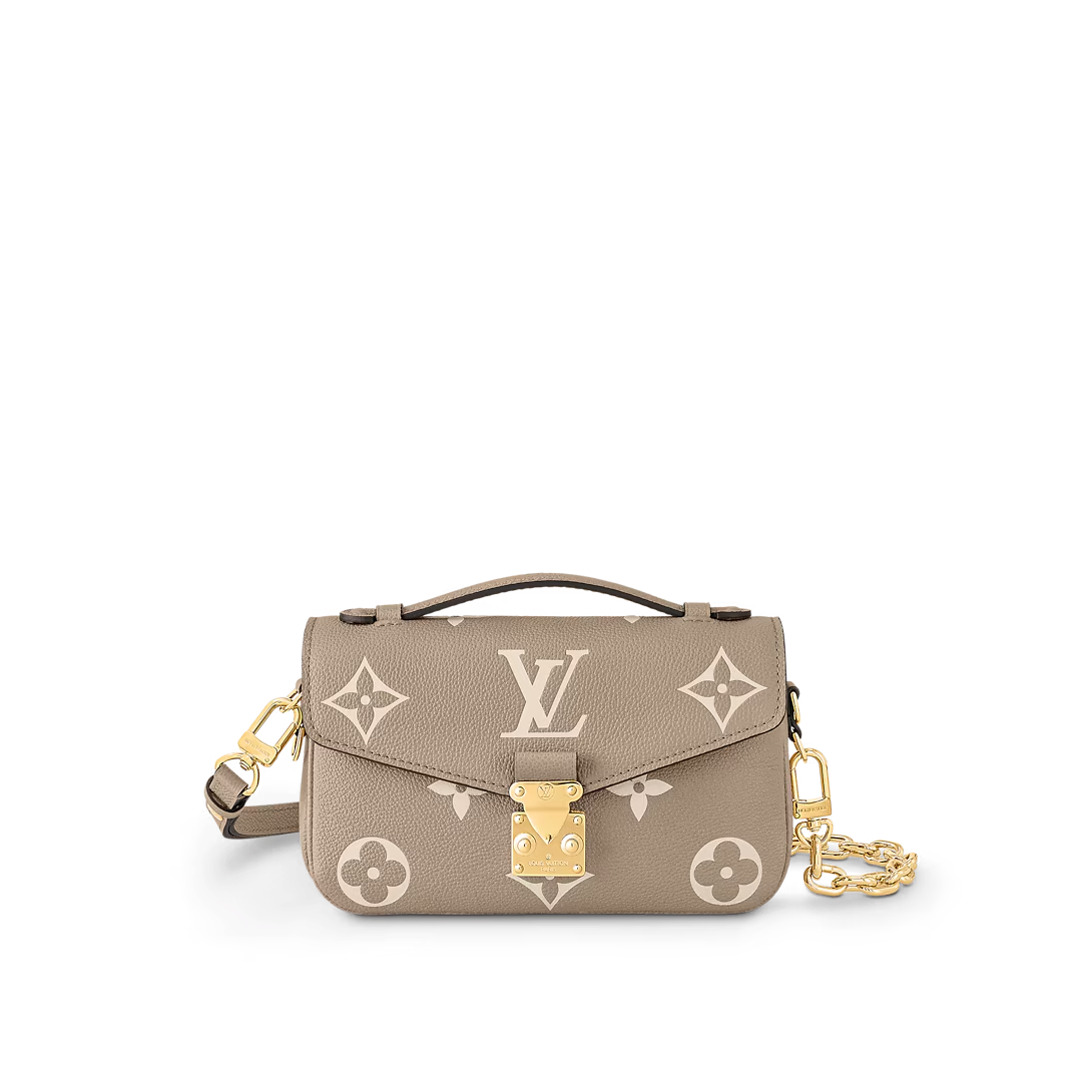 Designer Pochette Métis East West - Tourterelle Grey/Crème Beige - Gorchic - $116.99