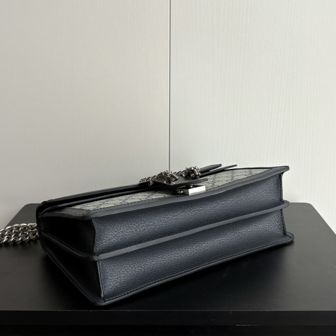 Double-G Dionysus bag GG Supreme - blue and beige - Gorchic - $124.99