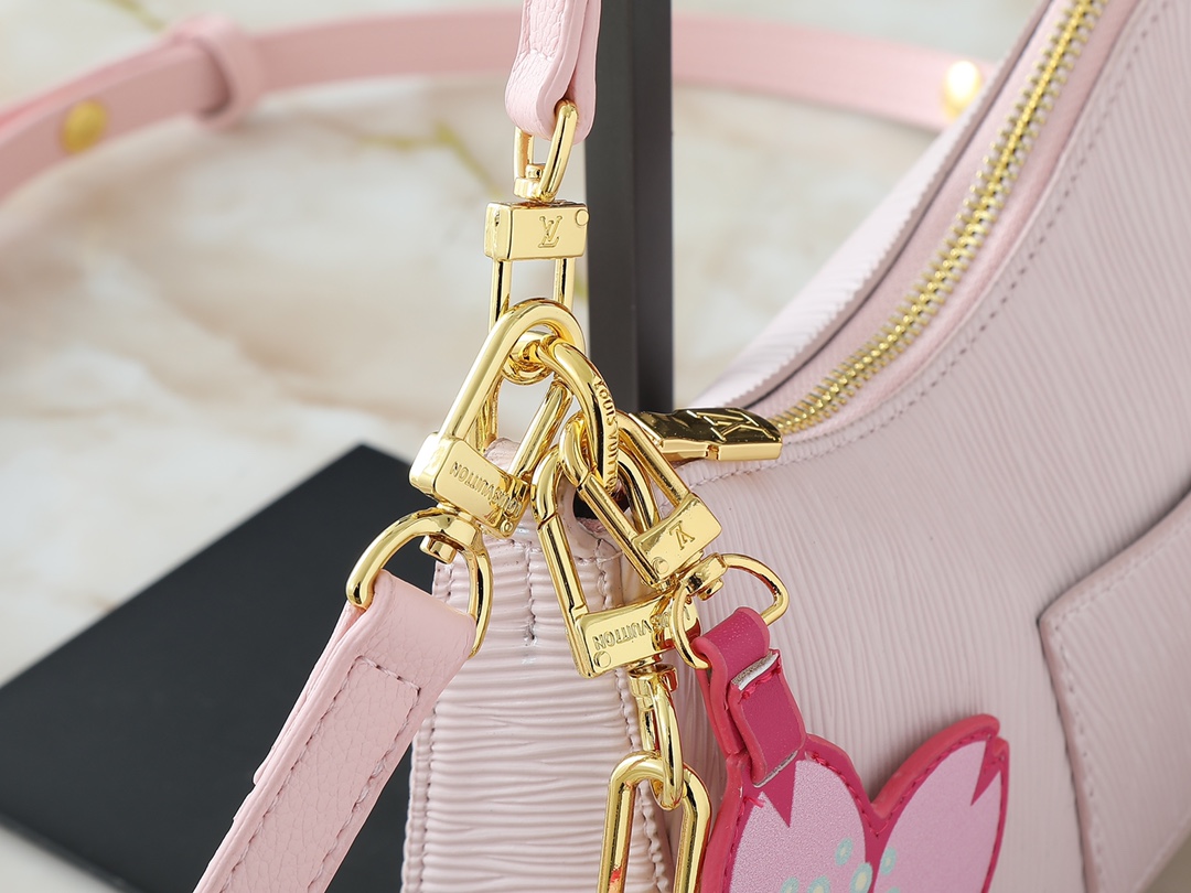 Designer LV x TM Marellini Epi grained cowhide leather - Cheeky Pink - Gorchic - $128.99