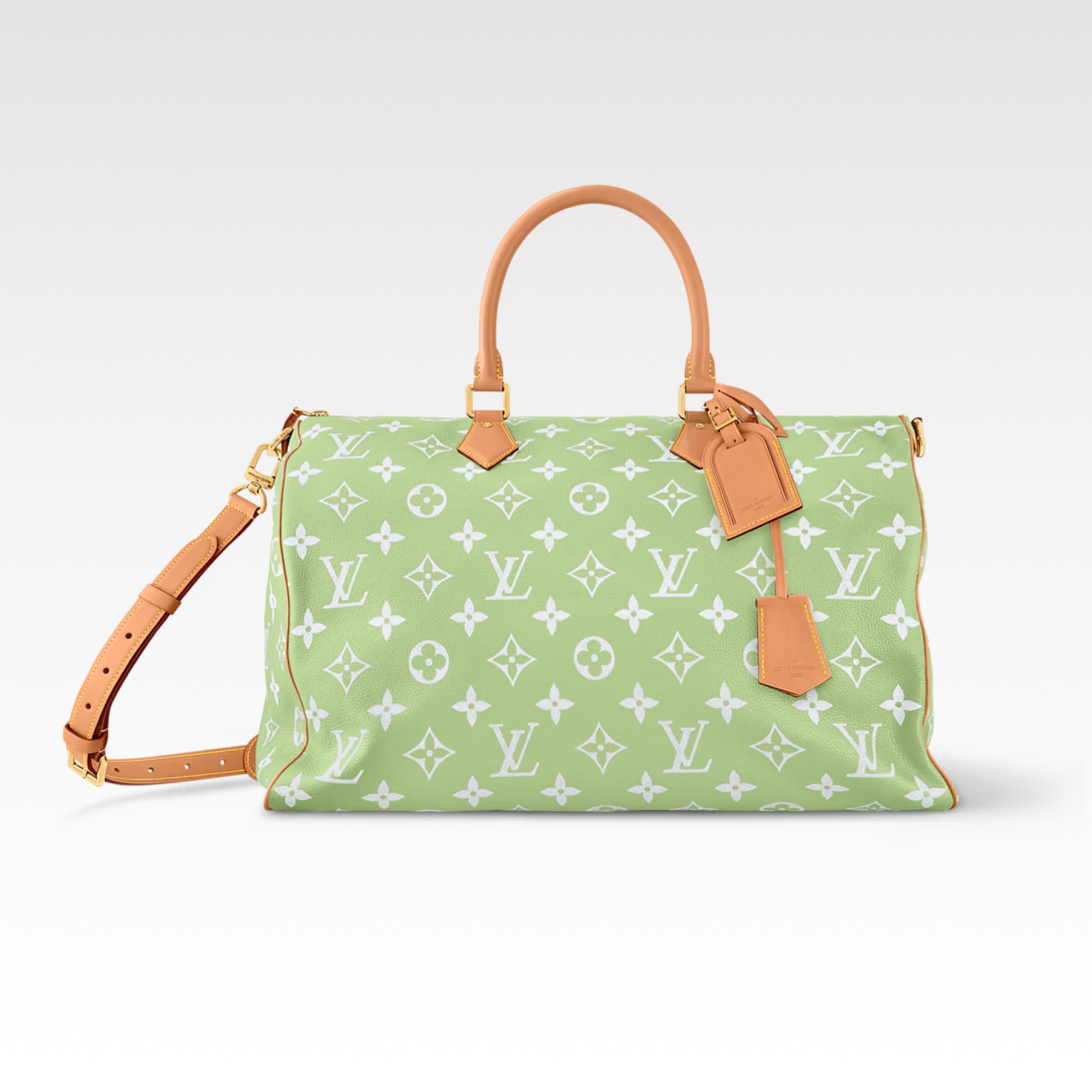 Designer Speedy P9 Bandoulière 50  Frozen Lime - Vert Clair - Bag - Gorchic - $161.99