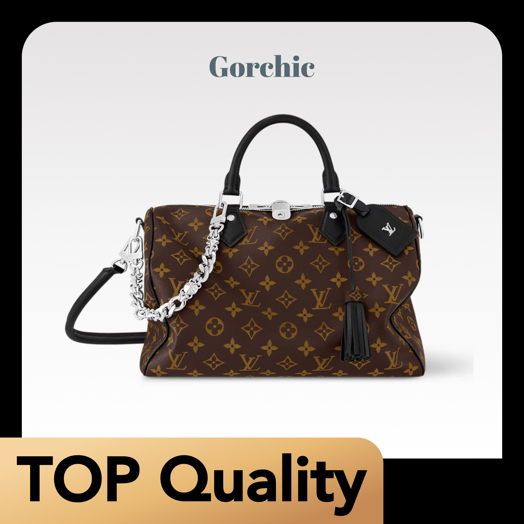 [TOP]Designer Speedy Soft 30 Boho Black Handbag - Gorchic - $408.99