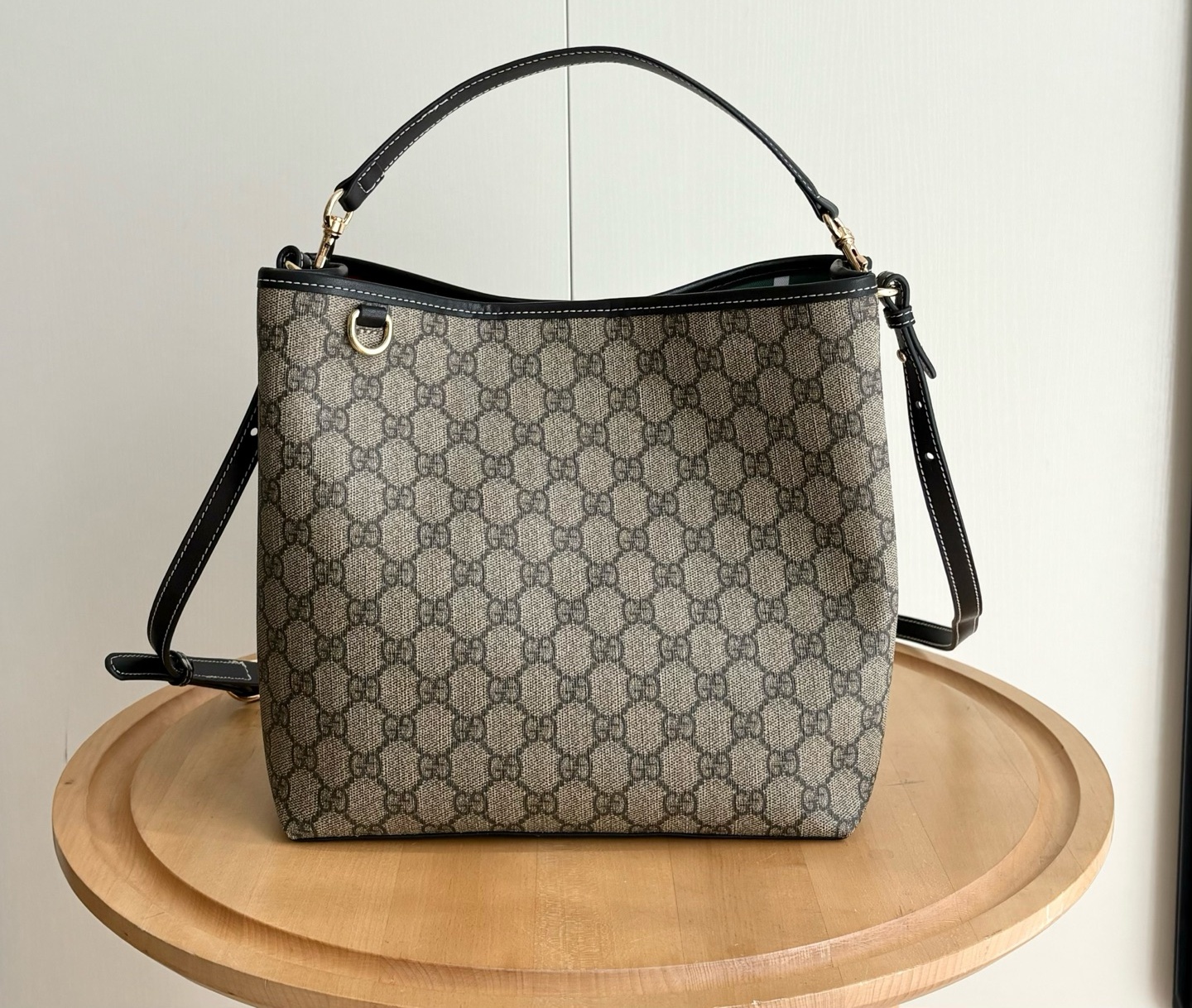 Double-G GG Emblem Bucket Bag - Black - Gorchic - $120.99