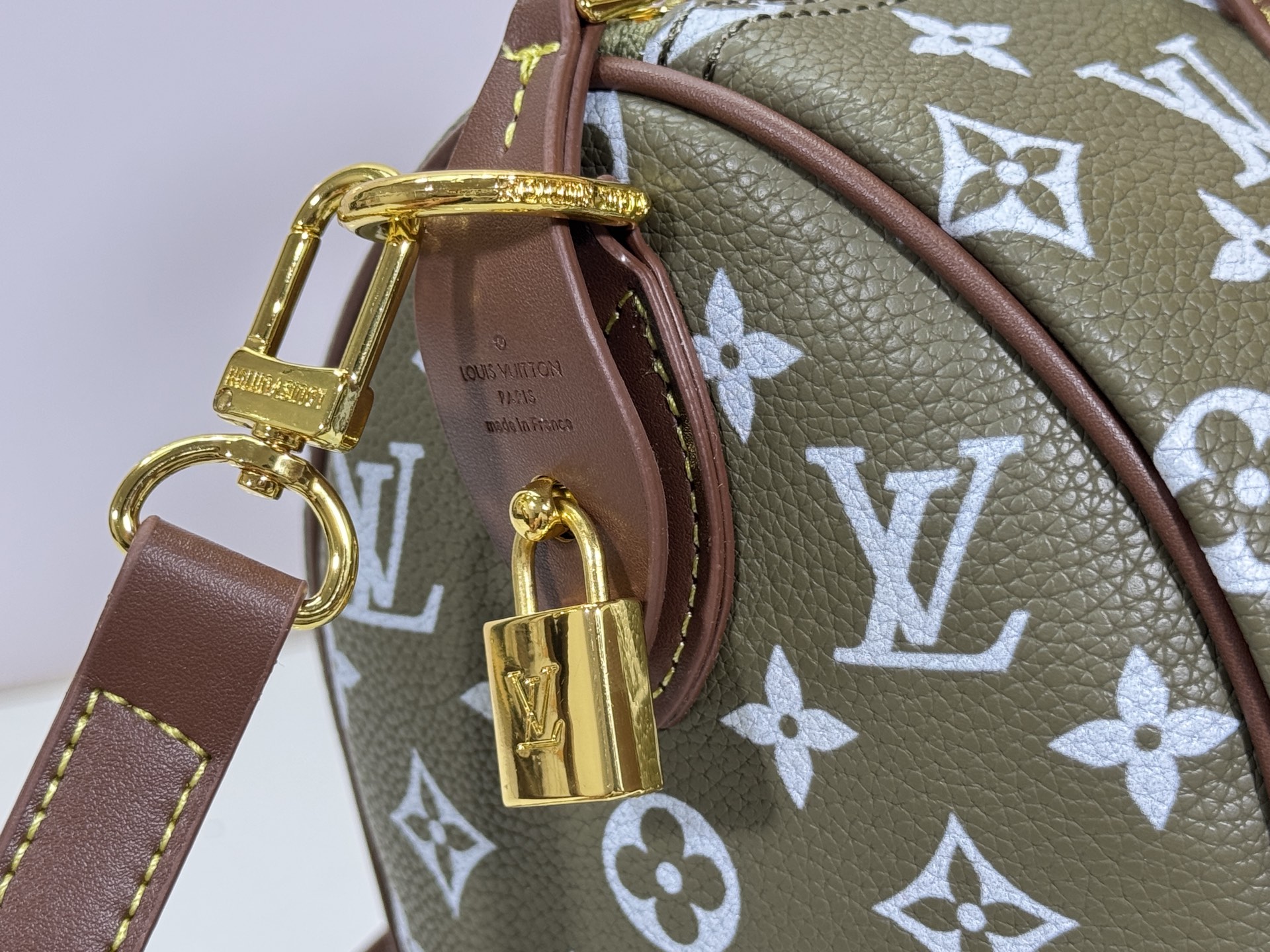 Designer SPEEDY P9 BANDOULIERE 30 HANDBAG Green Sancha - Bag - Gorchic - $137.99