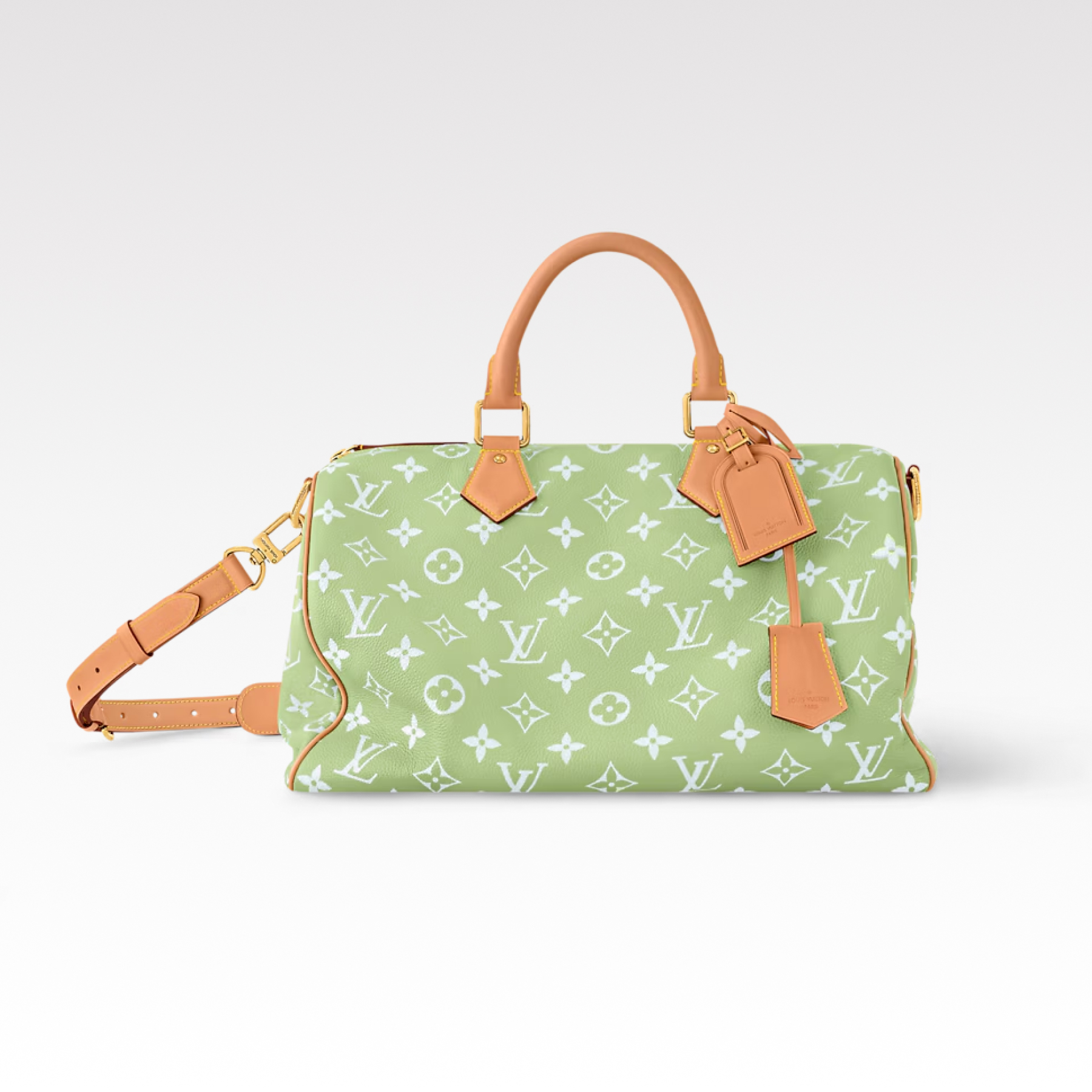 Designer Speedy P9 Bandoulière 40 Frozen Lime - Vert Clair - Bag - Gorchic - $141.99