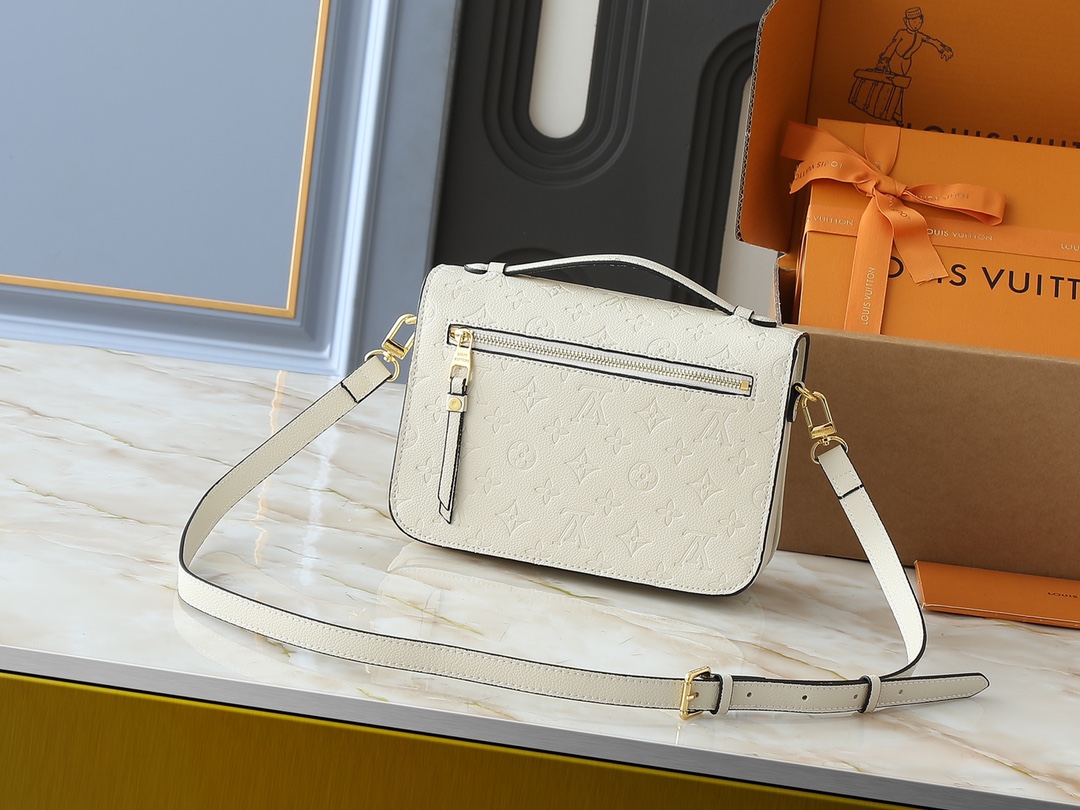 Designer LV x TM Embossed Flower Handbag - White - Gorchic - $124.99