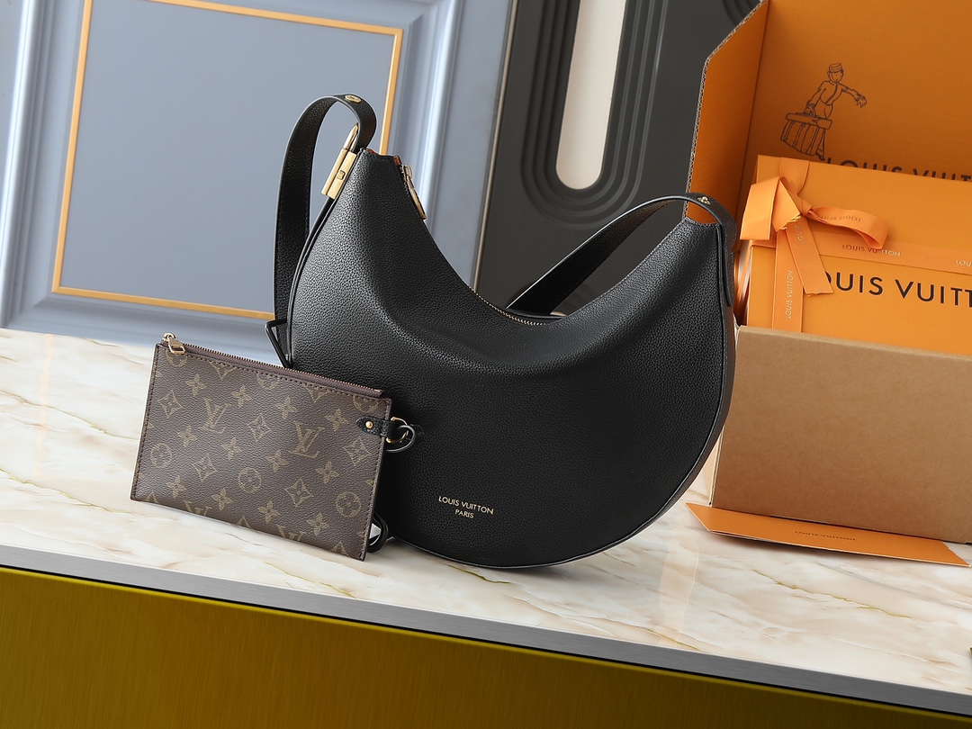 Designer Low Key Cookie MM Calfskin - Black - Gorchic - $126.99