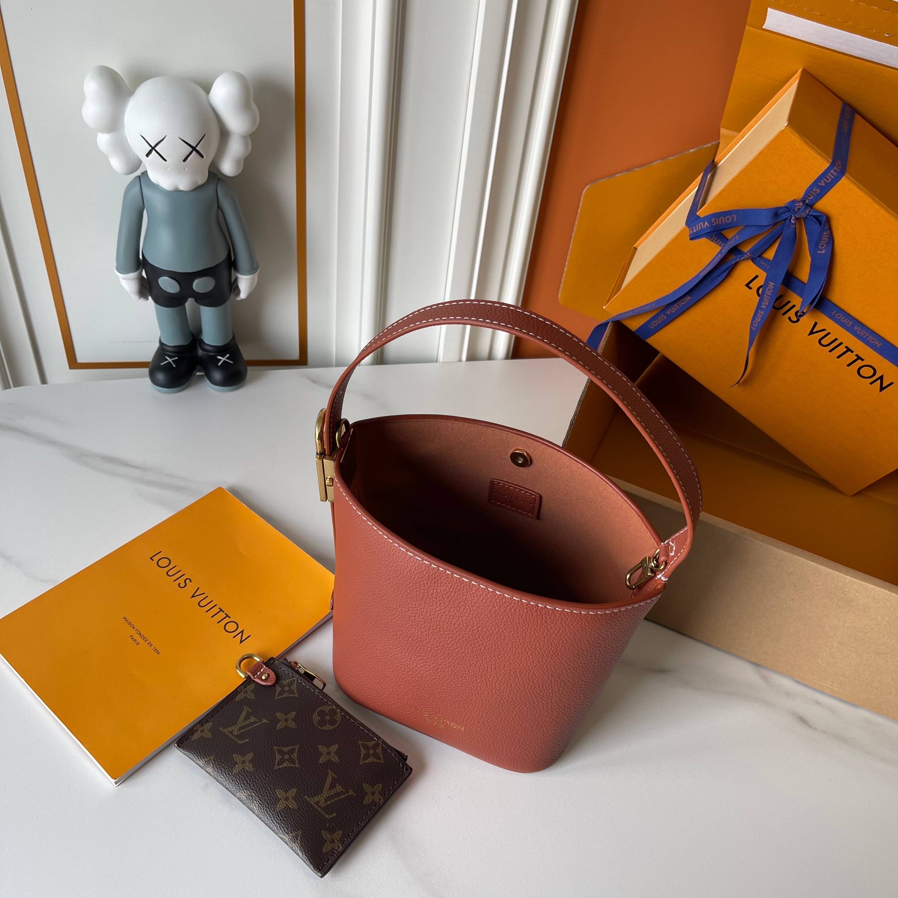 Designer Low Key All In BB Calf leather - Cognac Brown - Gorchic - $120.99