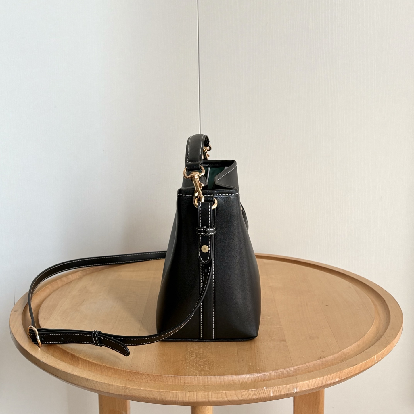 Double-G GG Emblem Bucket Bag - Black - Gorchic - $120.99