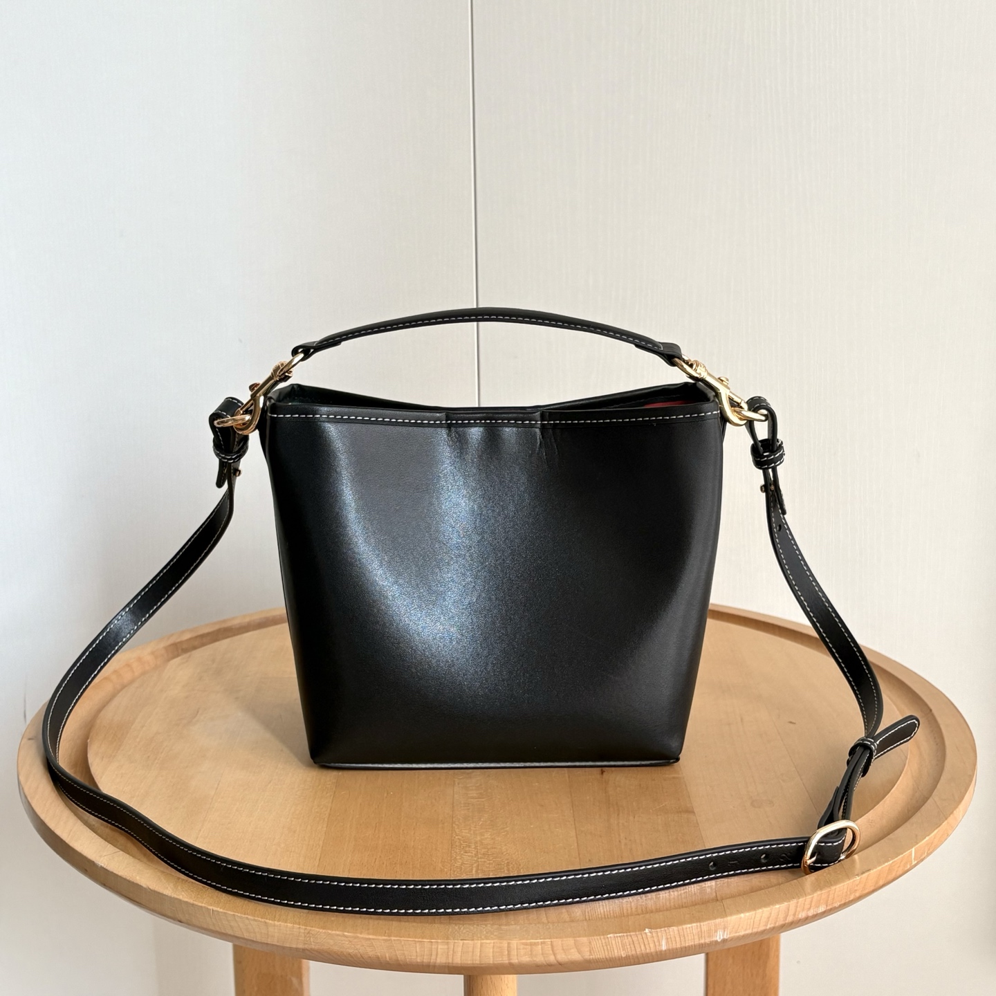 Double-G GG Emblem Bucket Bag - Black - Gorchic - $120.99